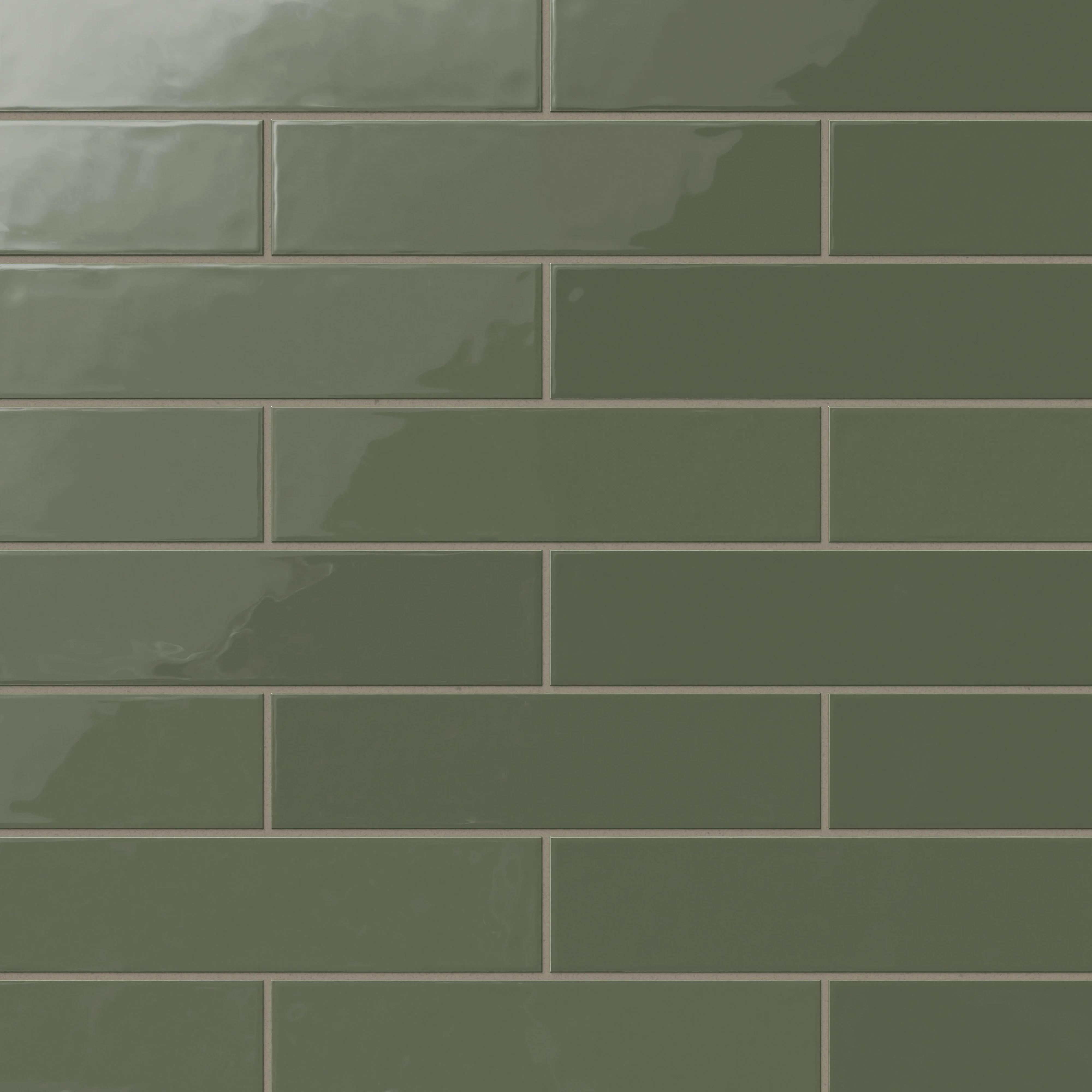 Teagan 3x12 Glossy Ceramic Tile in Moss - Image 7