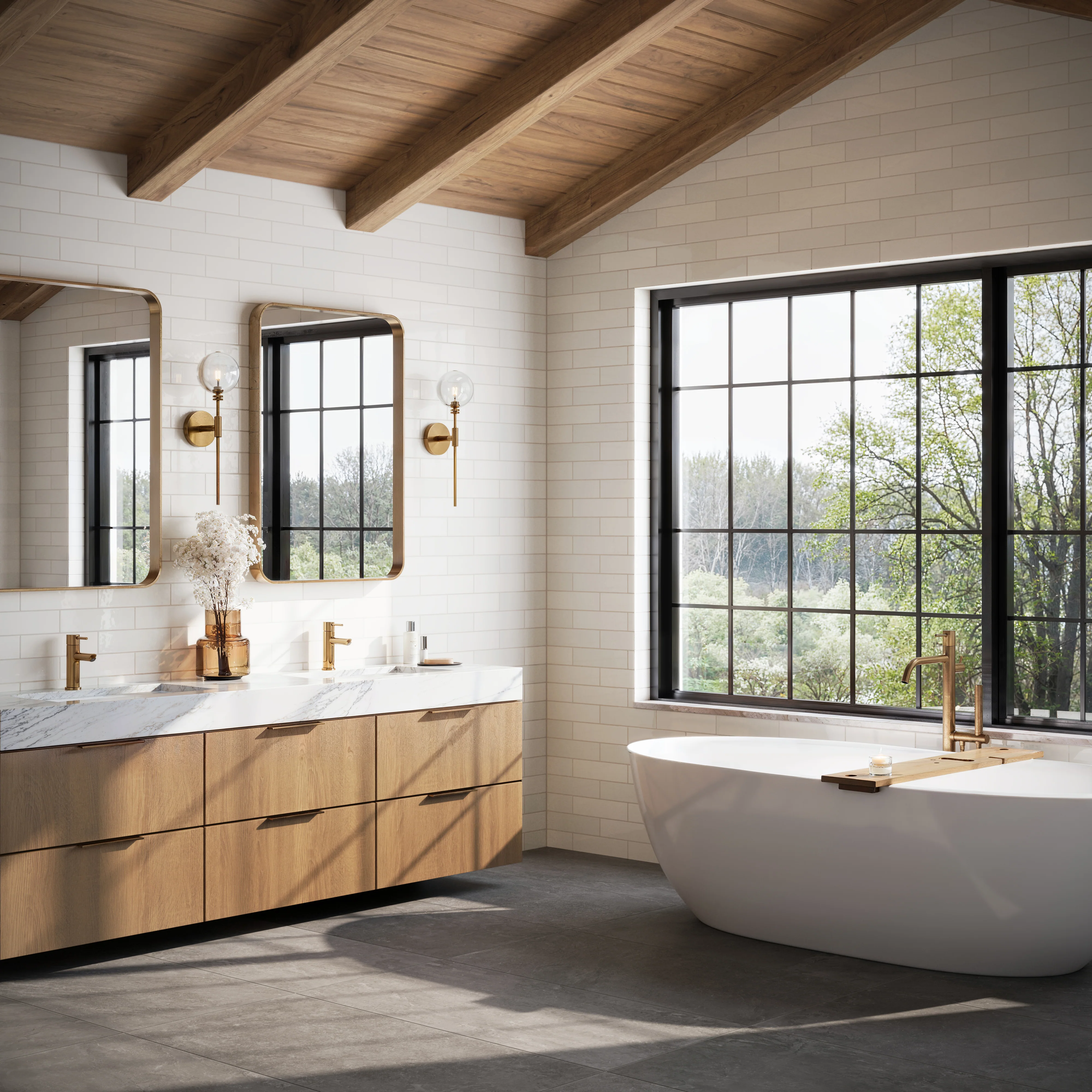 Teagan 3x12 Glossy Ceramic Tile in Pearl - Image 12