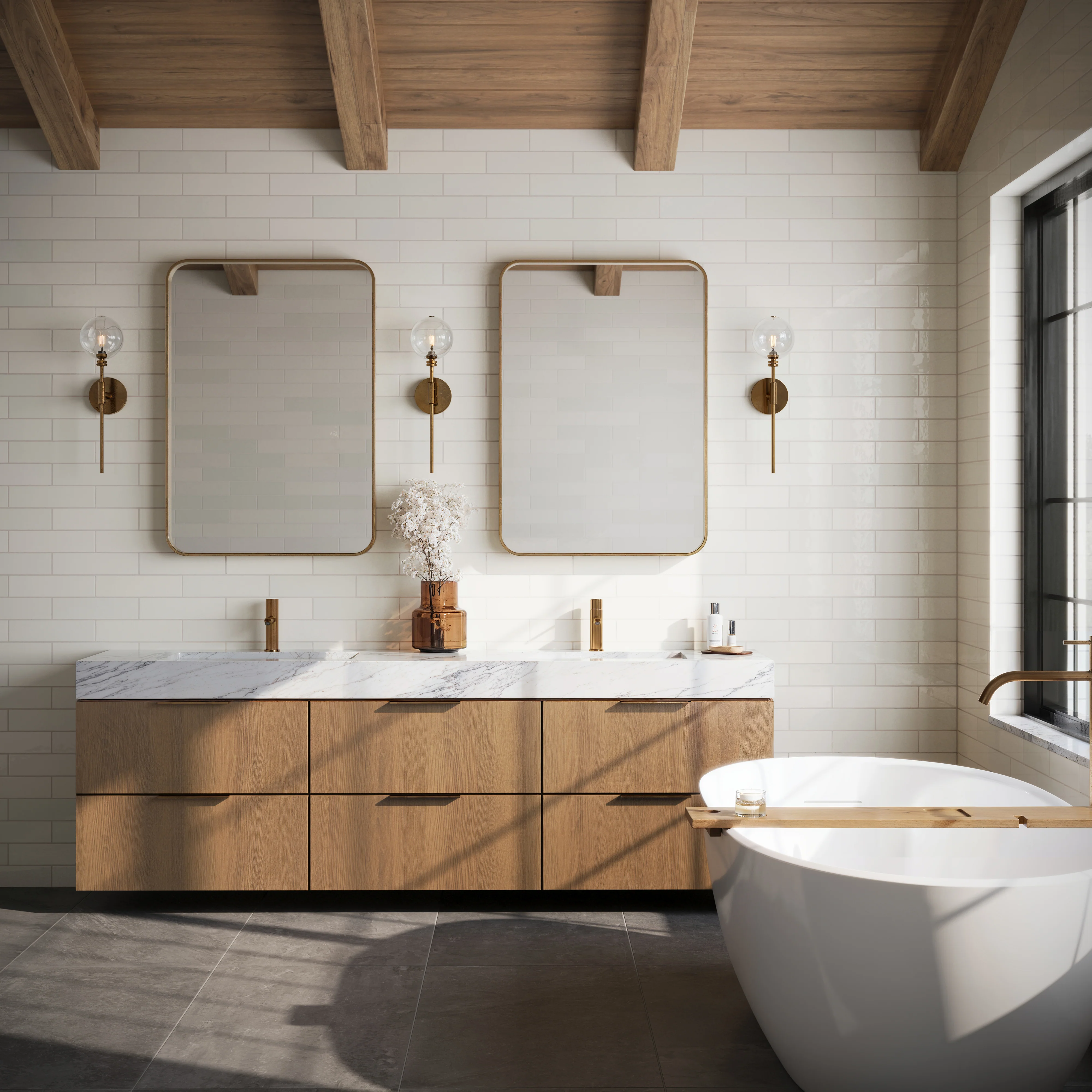 Teagan 3x12 Glossy Ceramic Tile in Pearl - Image 13