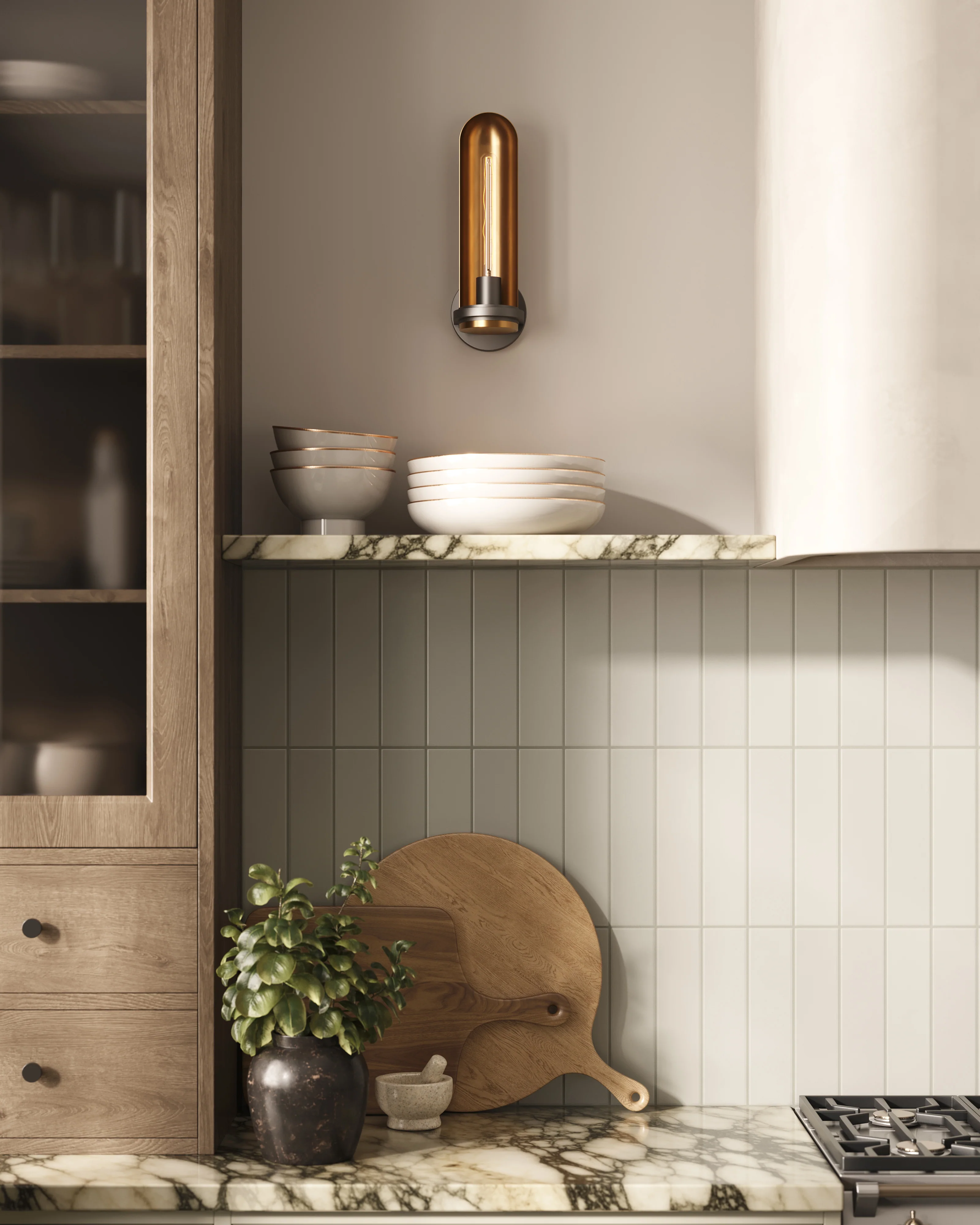 Teagan 3x12 Glossy Ceramic Tile in Pearl - Image 2