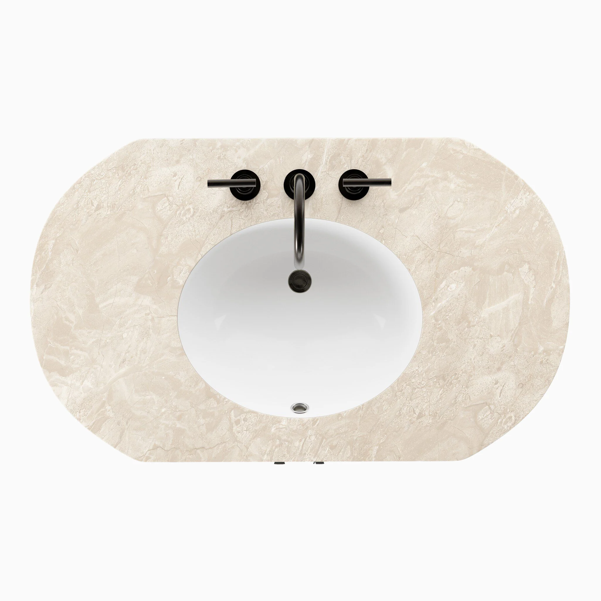 Tessa 40" Single Vanity in Washed Natural Veneer with Sand Marble Top - Image 9