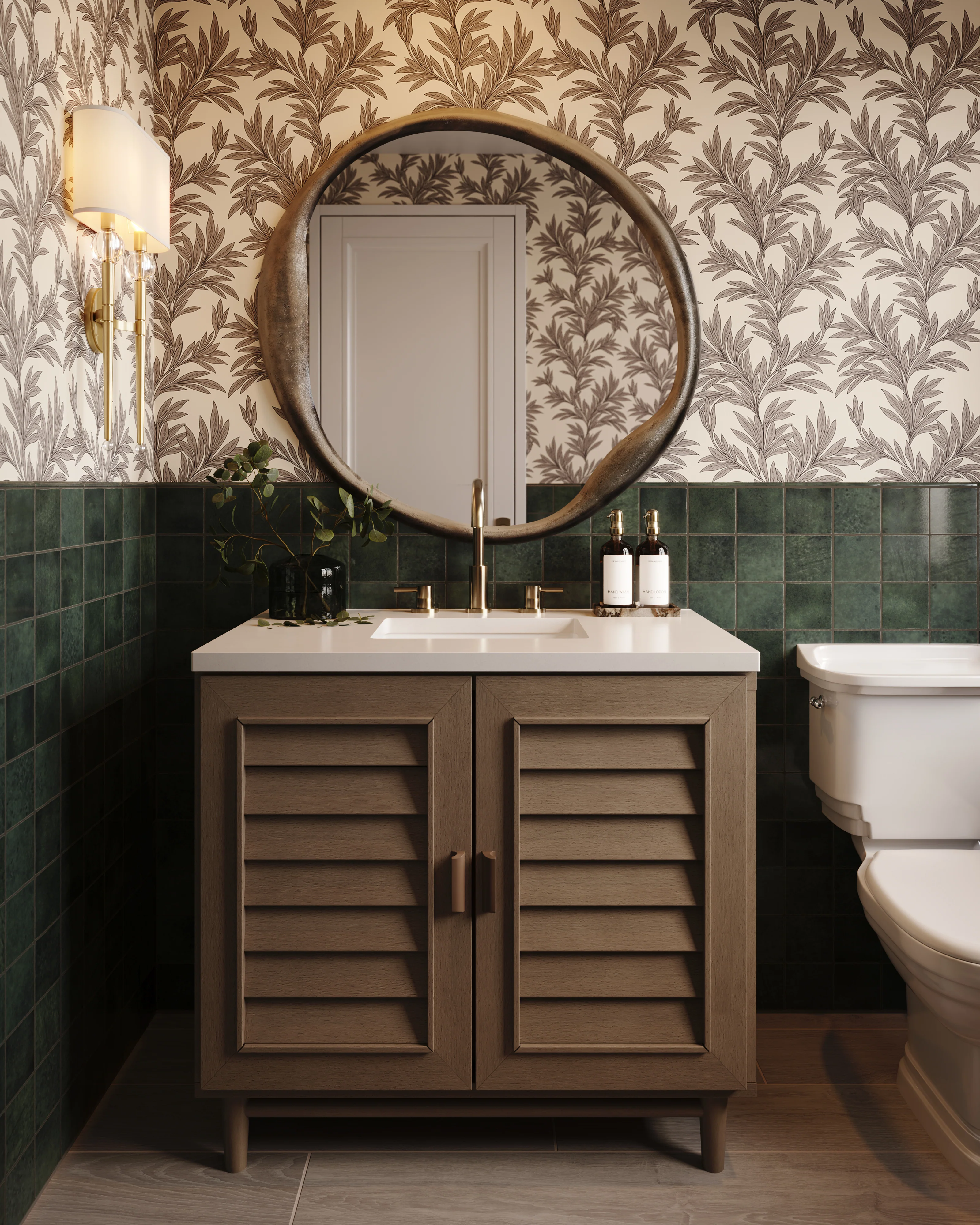 Trisha 36" Single Vanity in Whitewashed Walnut with 3 cm White Zeus Quartz Top - Image 2
