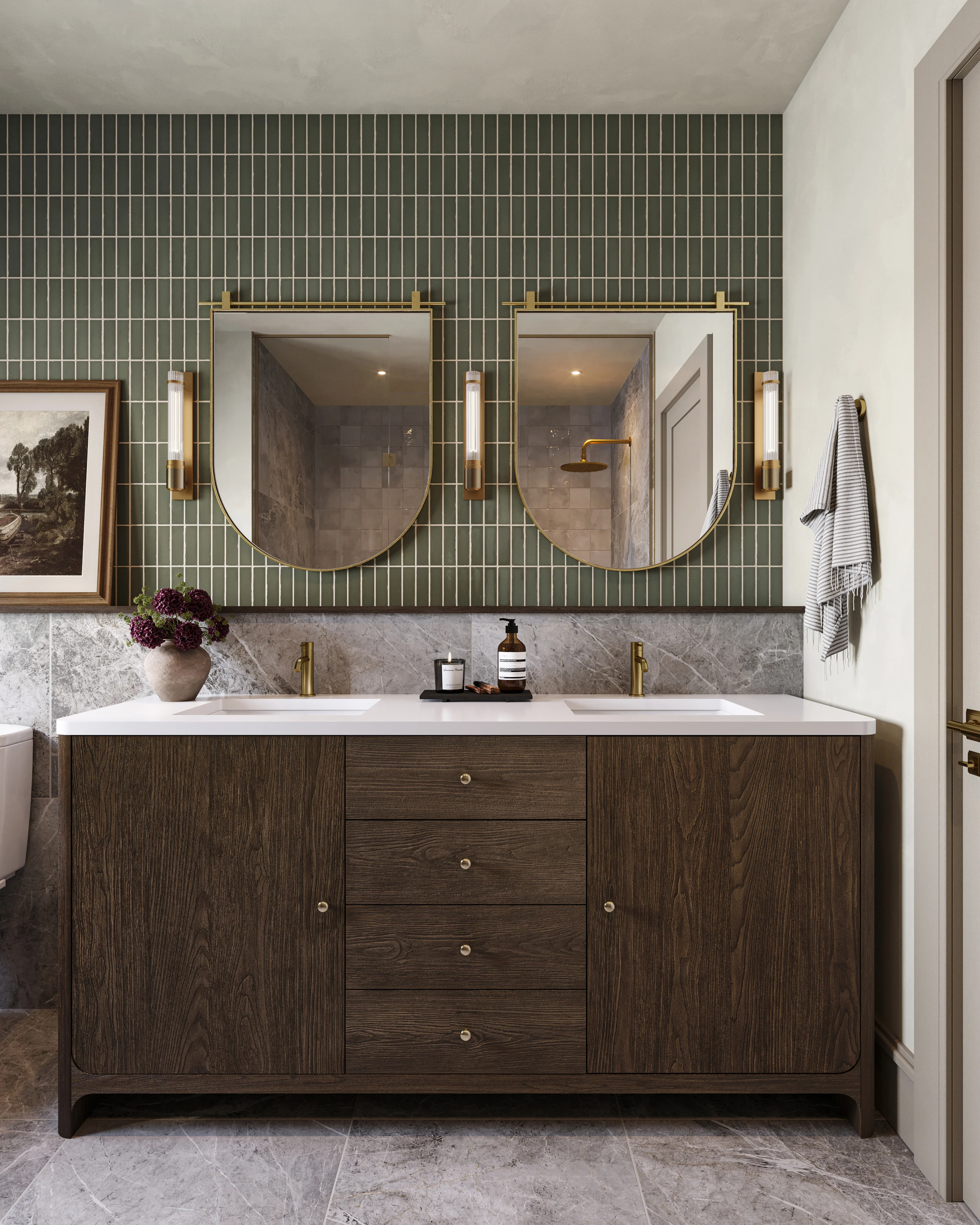 Tyson Wall Sconce in Aged Brass - Image 6