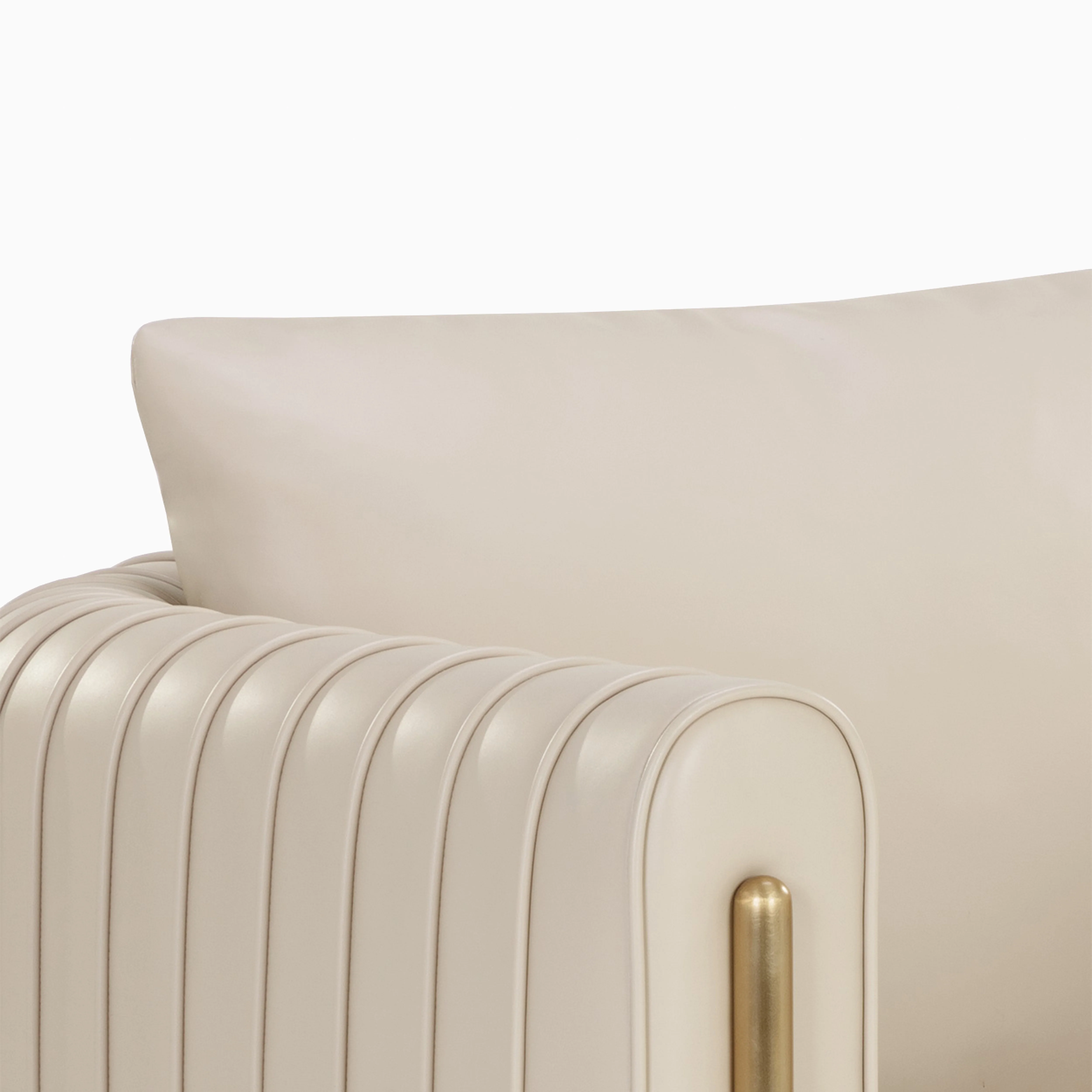 Velora Lounge Chair in Cream - Image 5