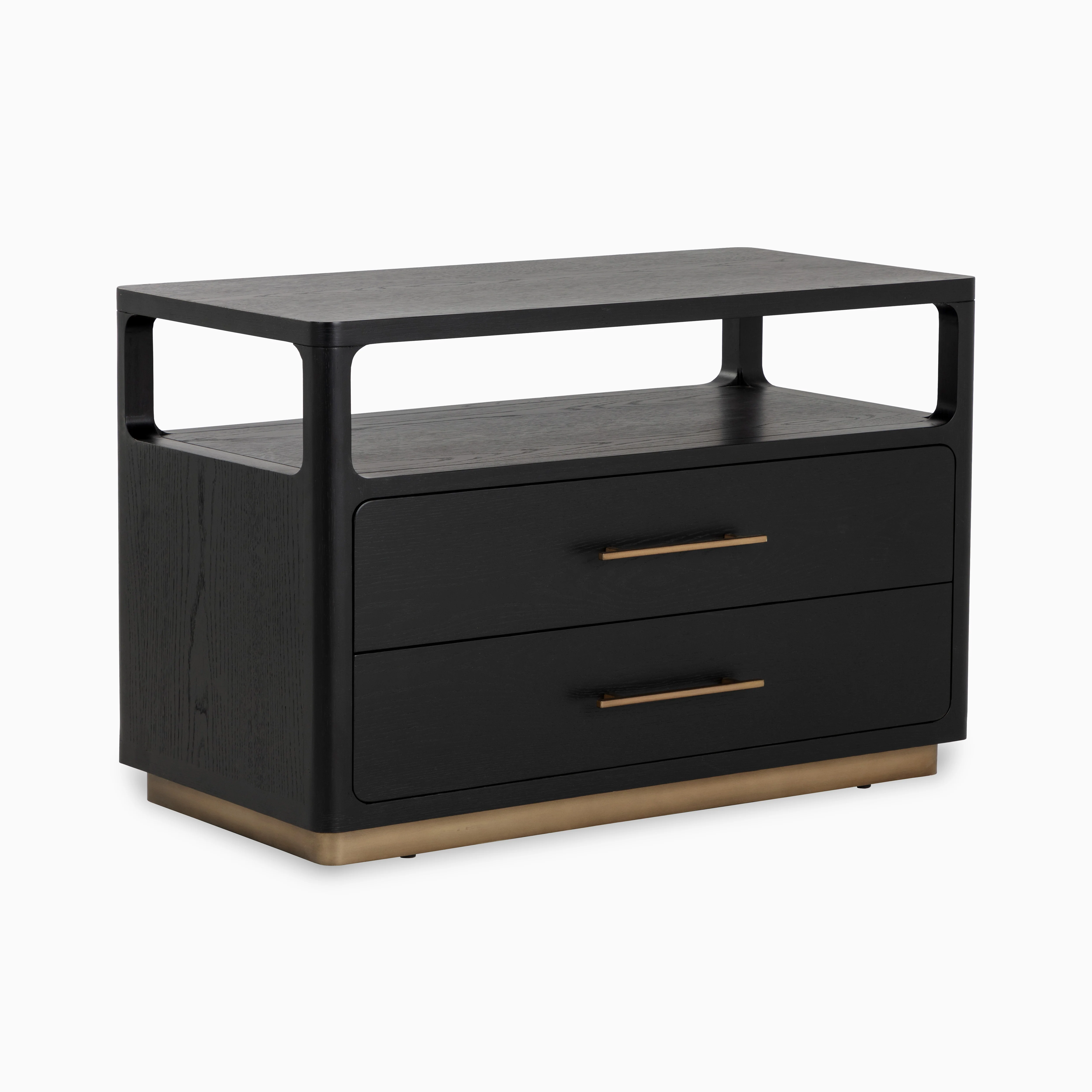 Velren Nightstand in Black