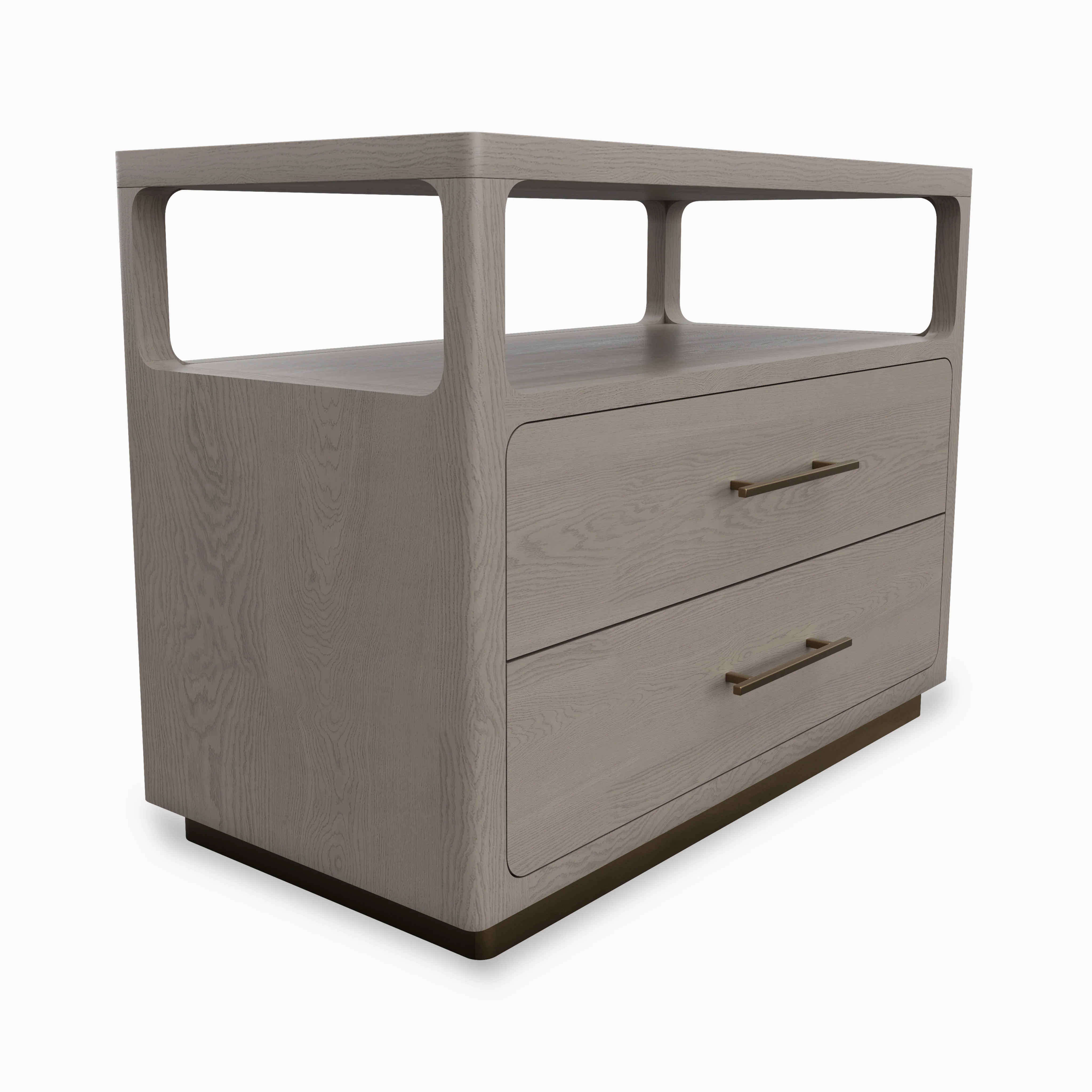 Velren Nightstand in Grey