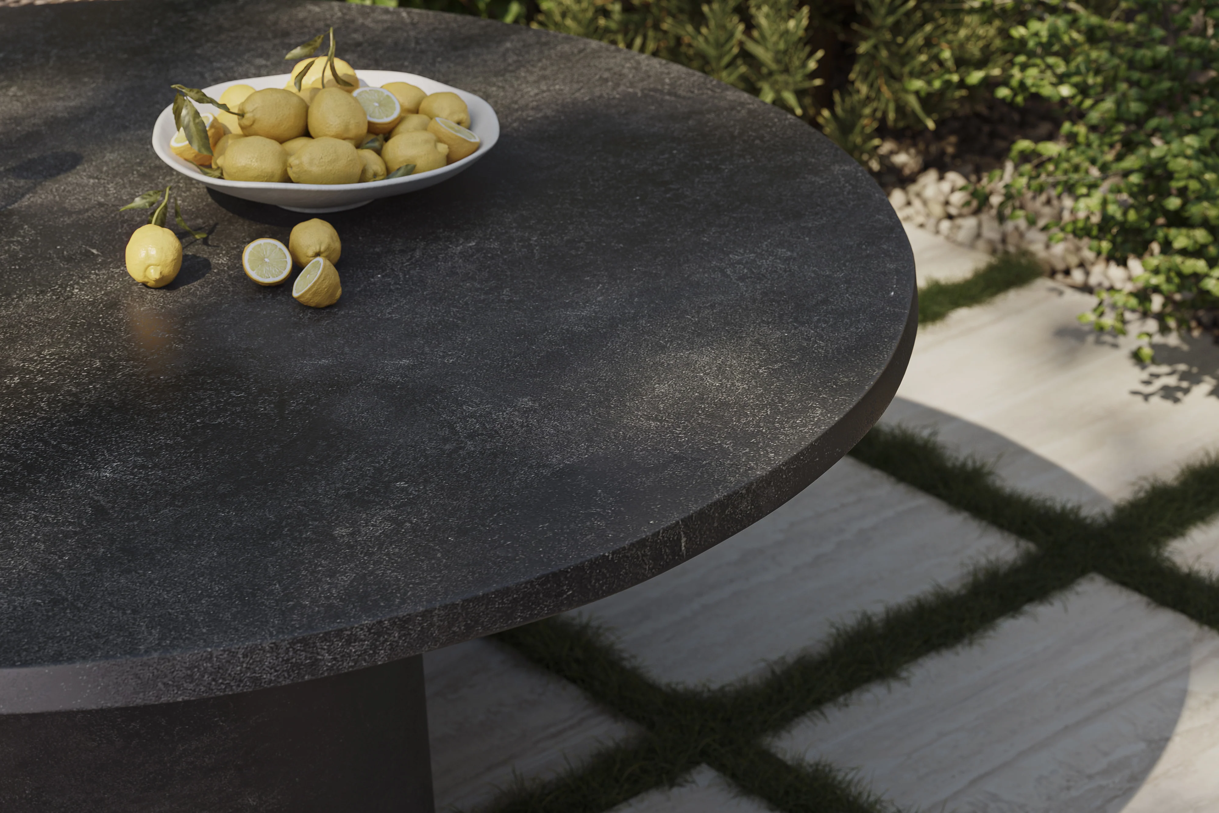 Verdanta Outdoor Dining Table in Aged Grey, 60" - Image 8