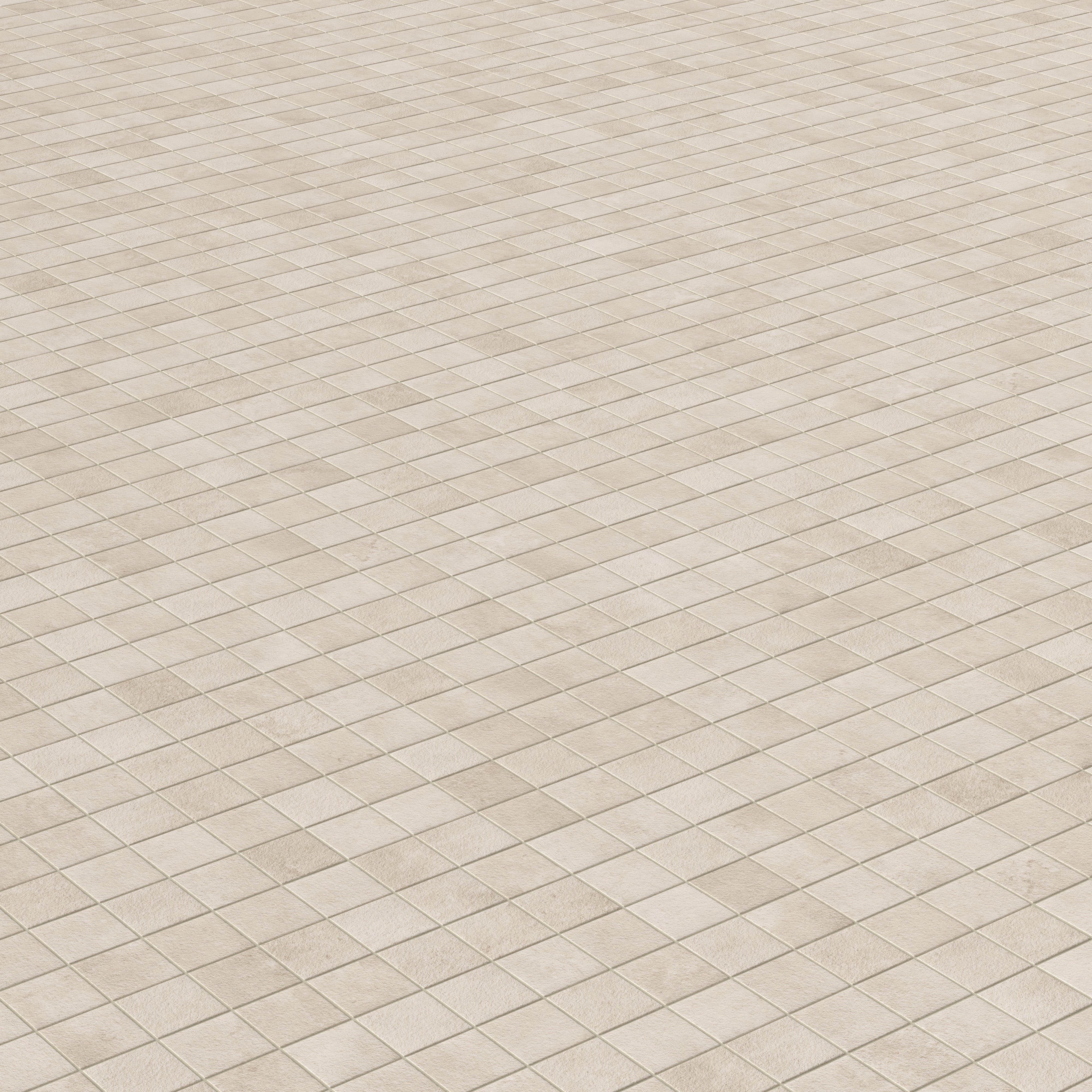 Vesper 2x2 Matte Porcelain Mosaic Tile in Sand - Image 4