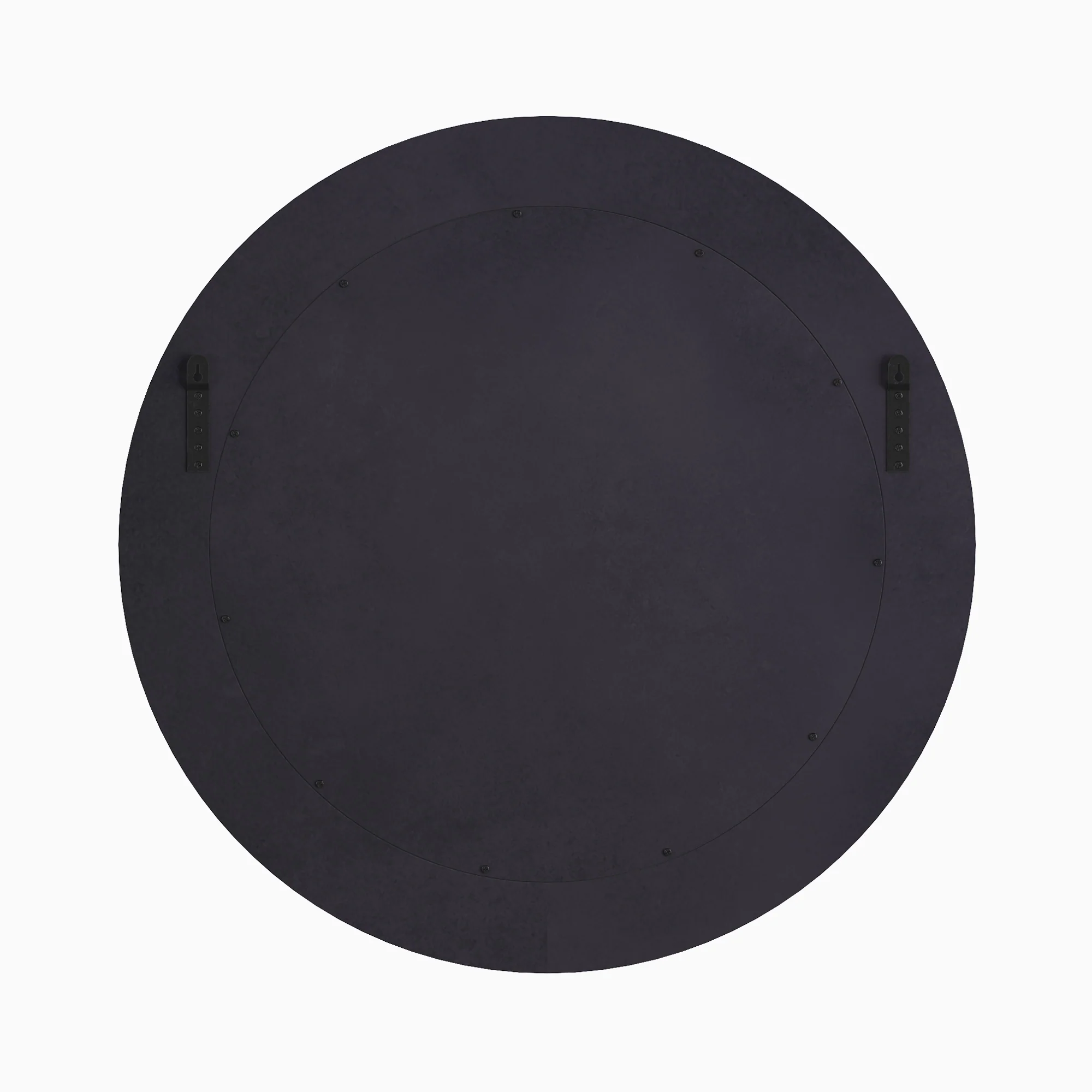 Vionna Round Mirror in White - Image 3