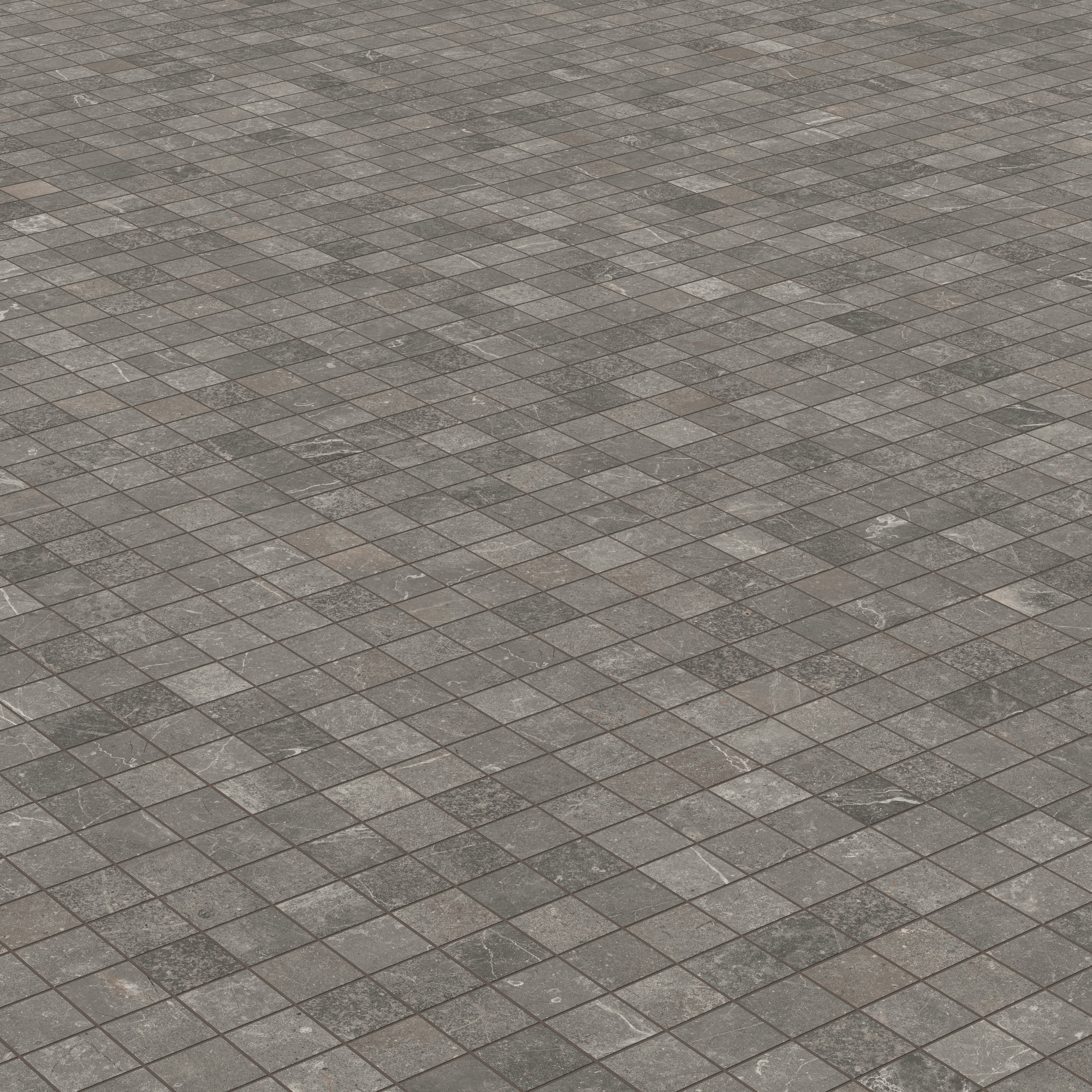 Wesley 2x2 Matte Porcelain Mosaic Tile in Smoke - Image 3