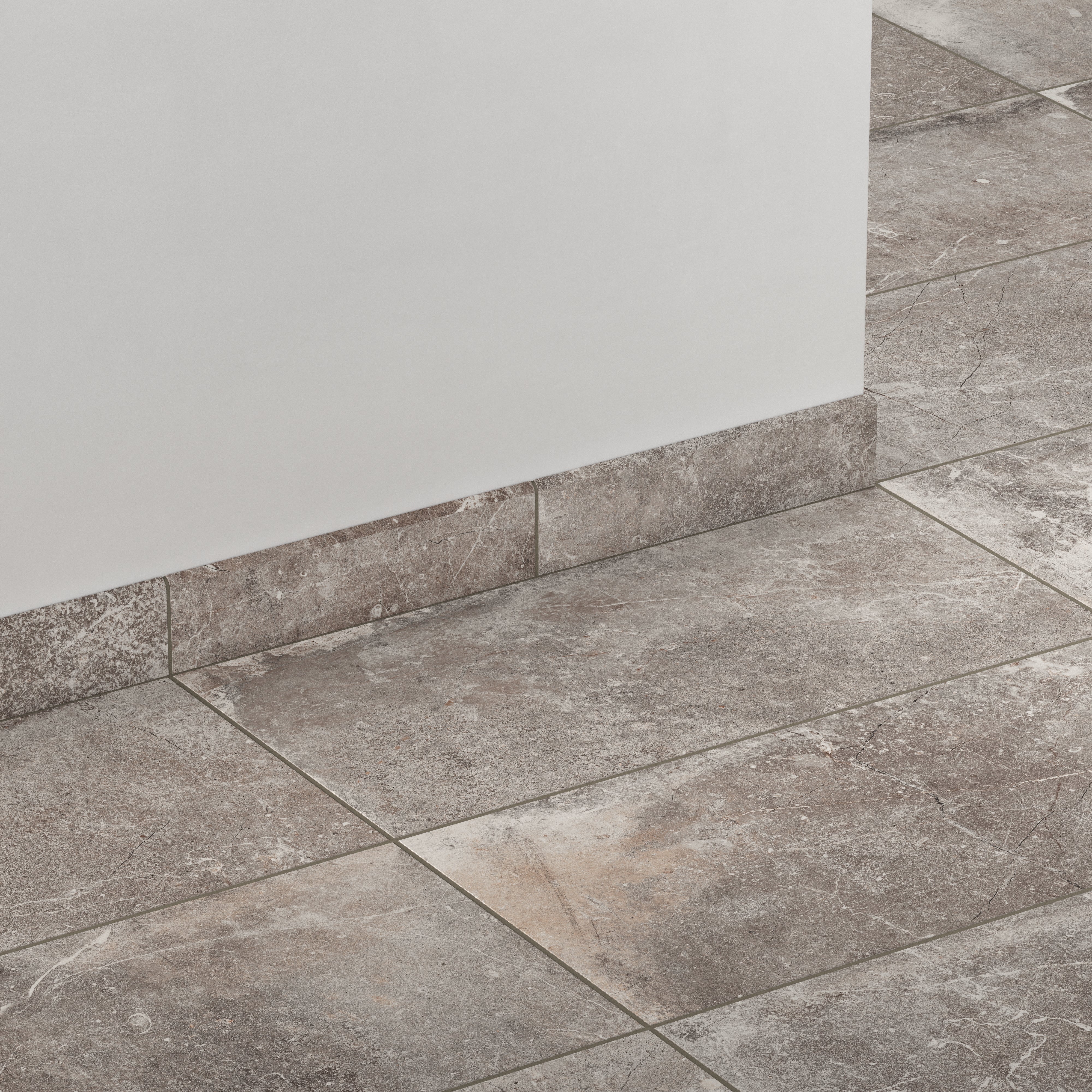Wesley 3x12 Matte Porcelain Bullnose Tile in Ash - Image 3
