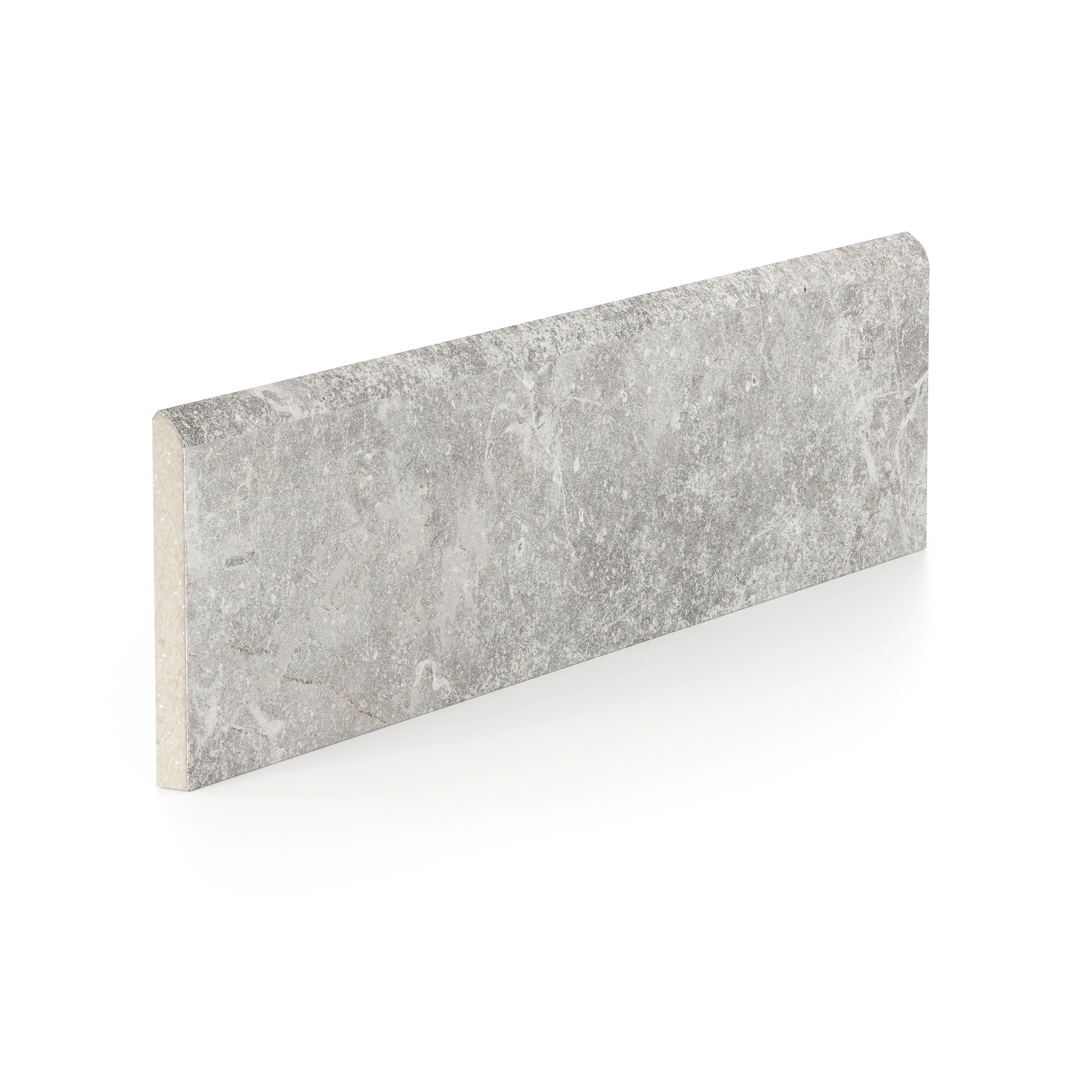Wesley 3x12 Matte Porcelain Bullnose Tile in Putty - Image 2