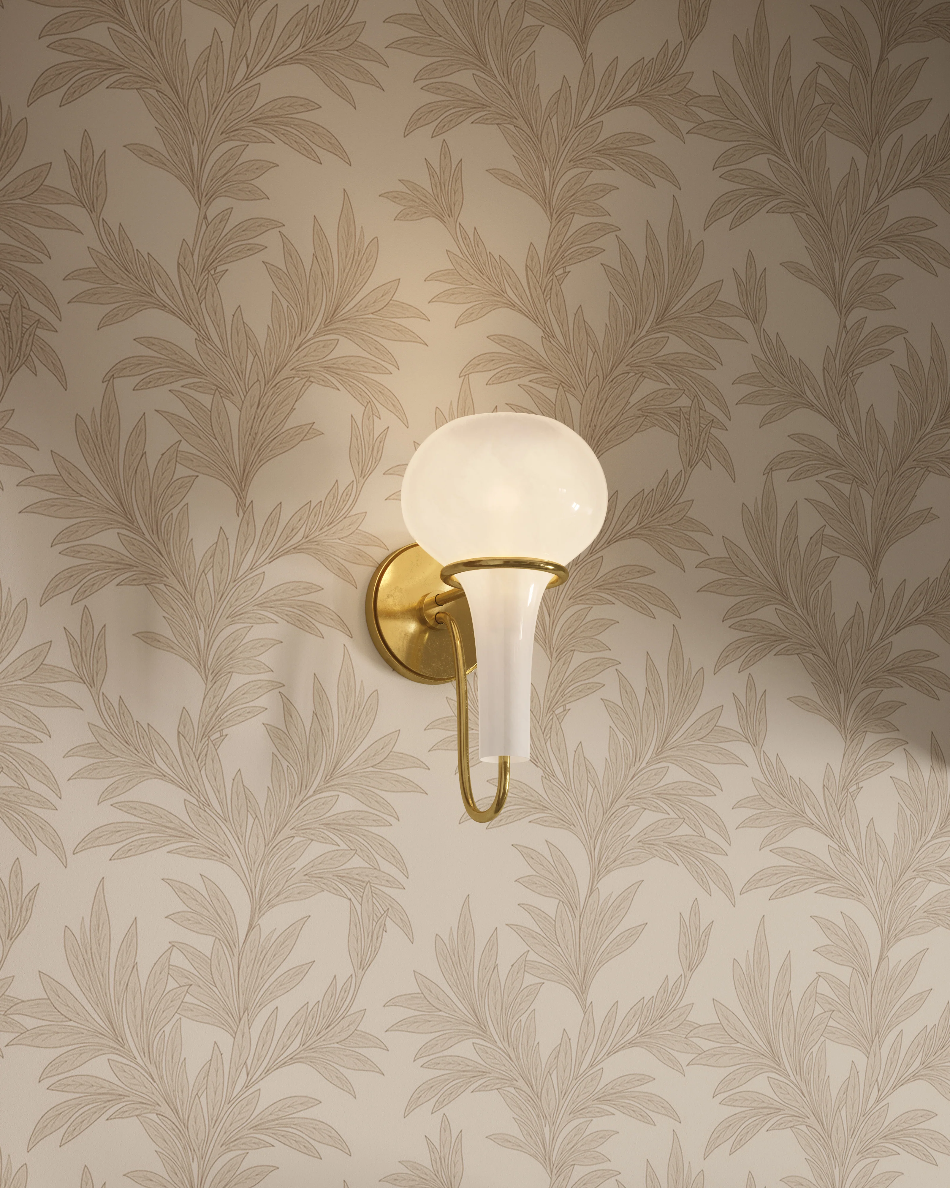 Wilma Wall Sconce in Aged Brass - Image 2