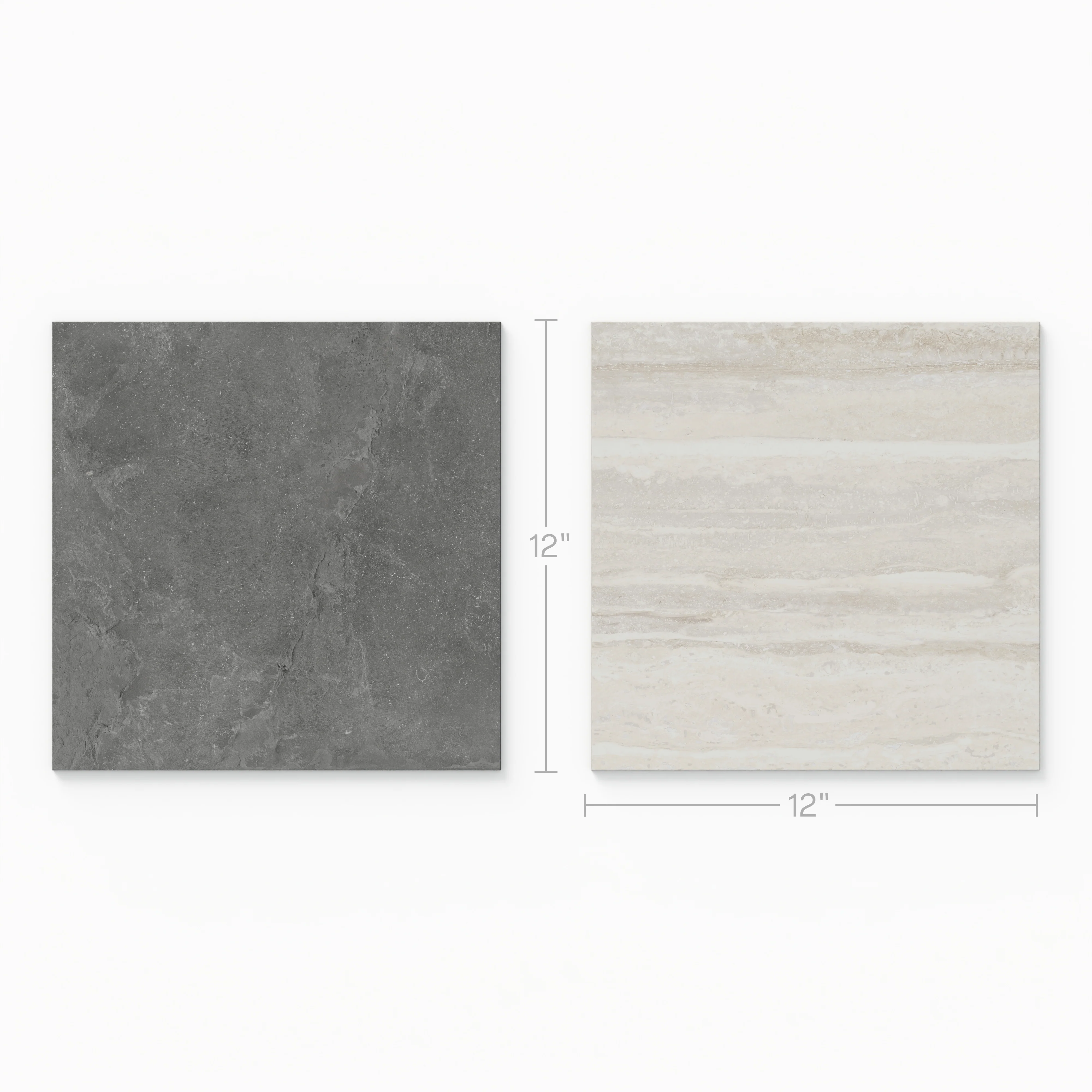 Wren 12x12 Checkerboard Grip 2cm Porcelain Paver Tile in Charcoal & Oat - Image 4
