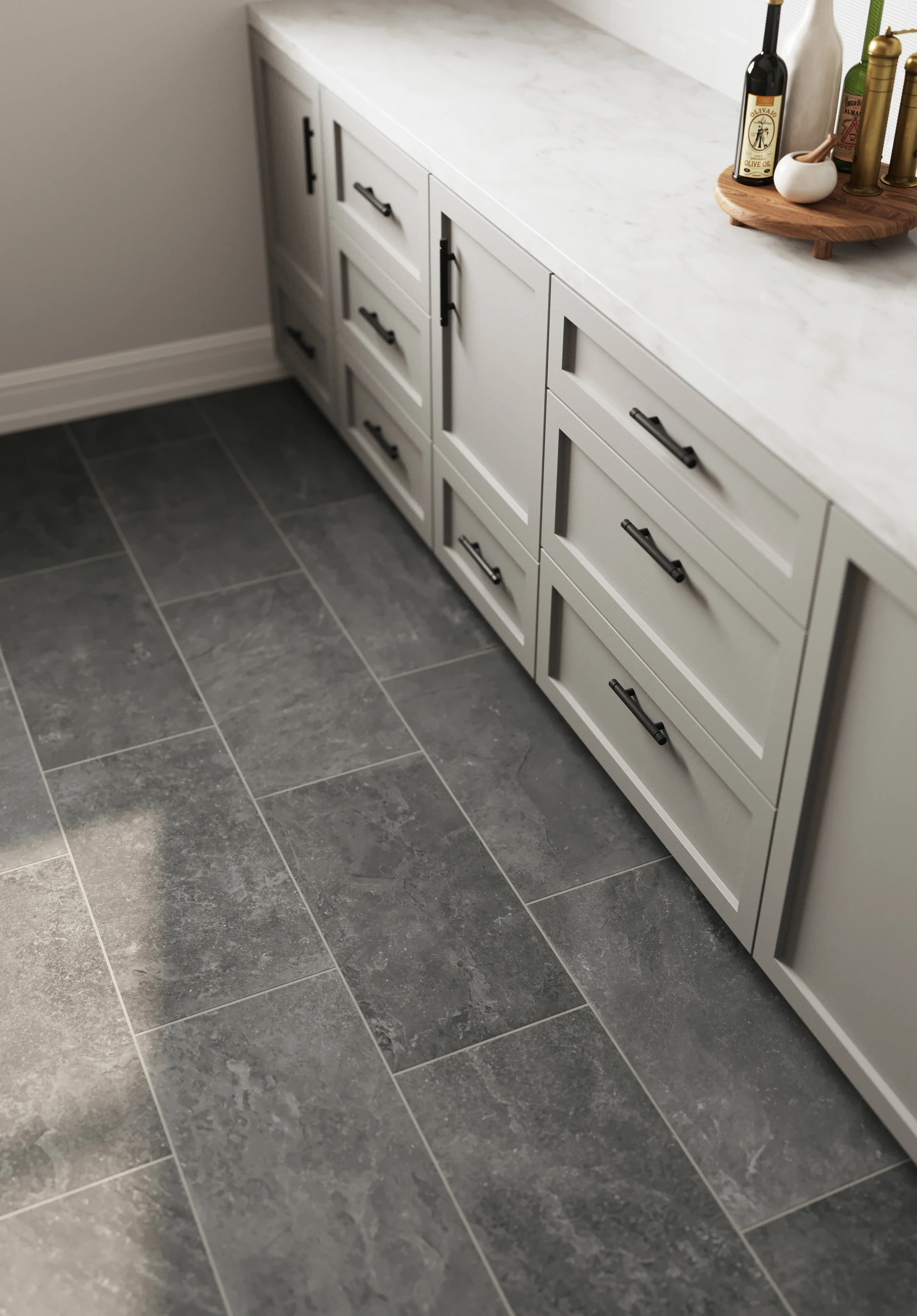 Wren 12x24 Matte Porcelain Tile in Charcoal - Image 2