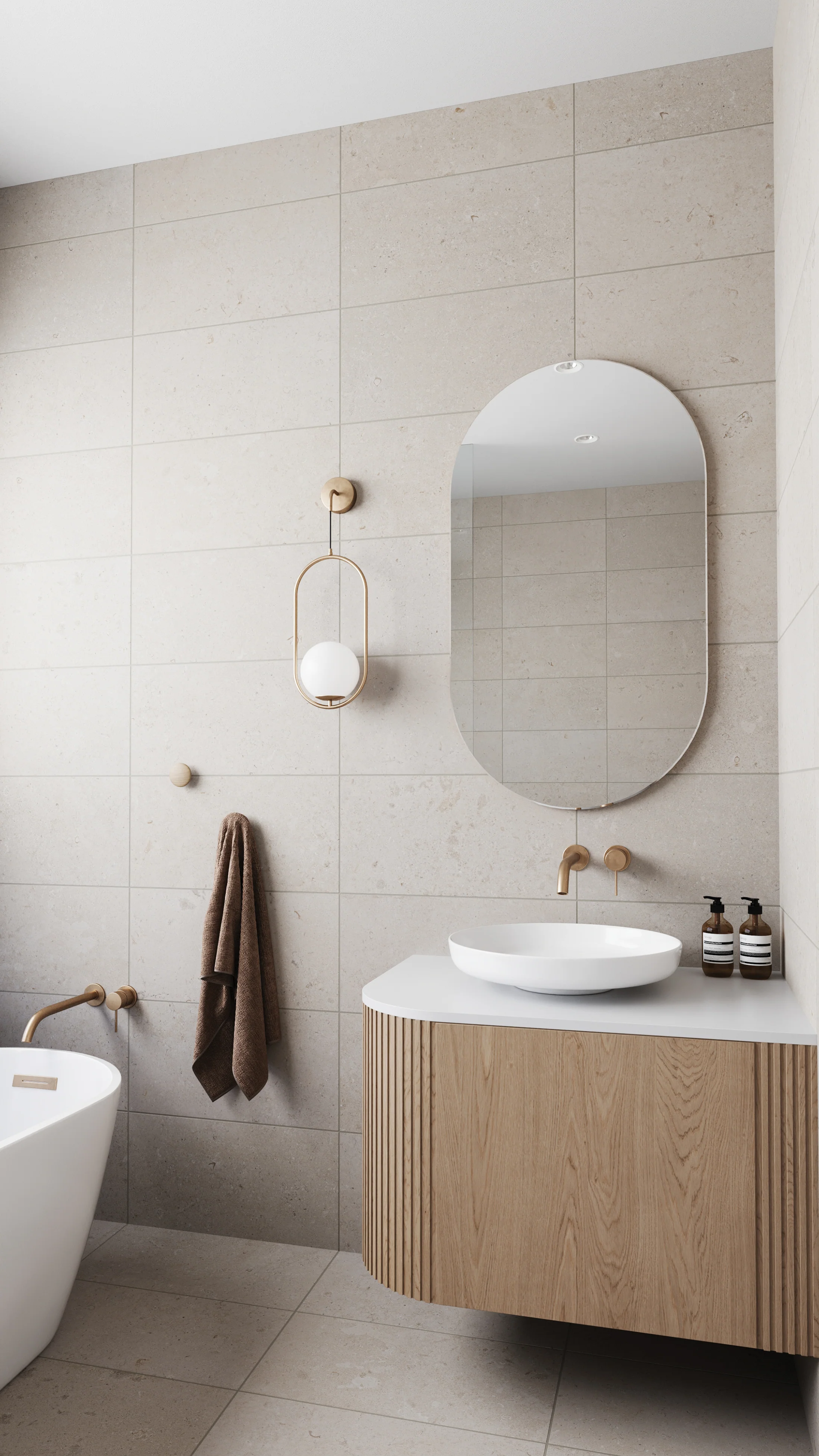 Wren 12x24 Matte Porcelain Tile in Dune - Image 6