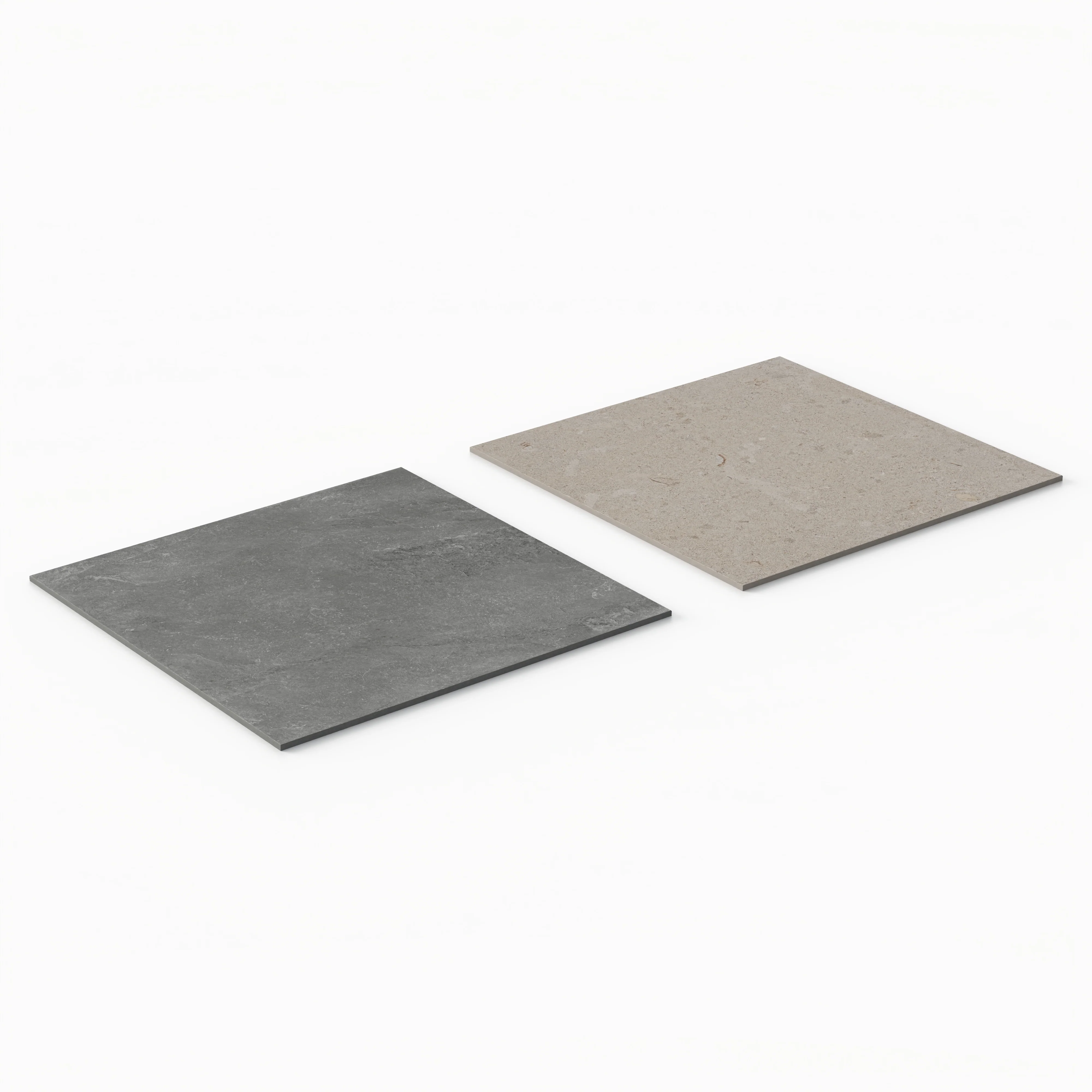 Wren 24x24 Checkerboard Grip 2cm Porcelain Paver Tile in Charcoal & Dune - Image 4