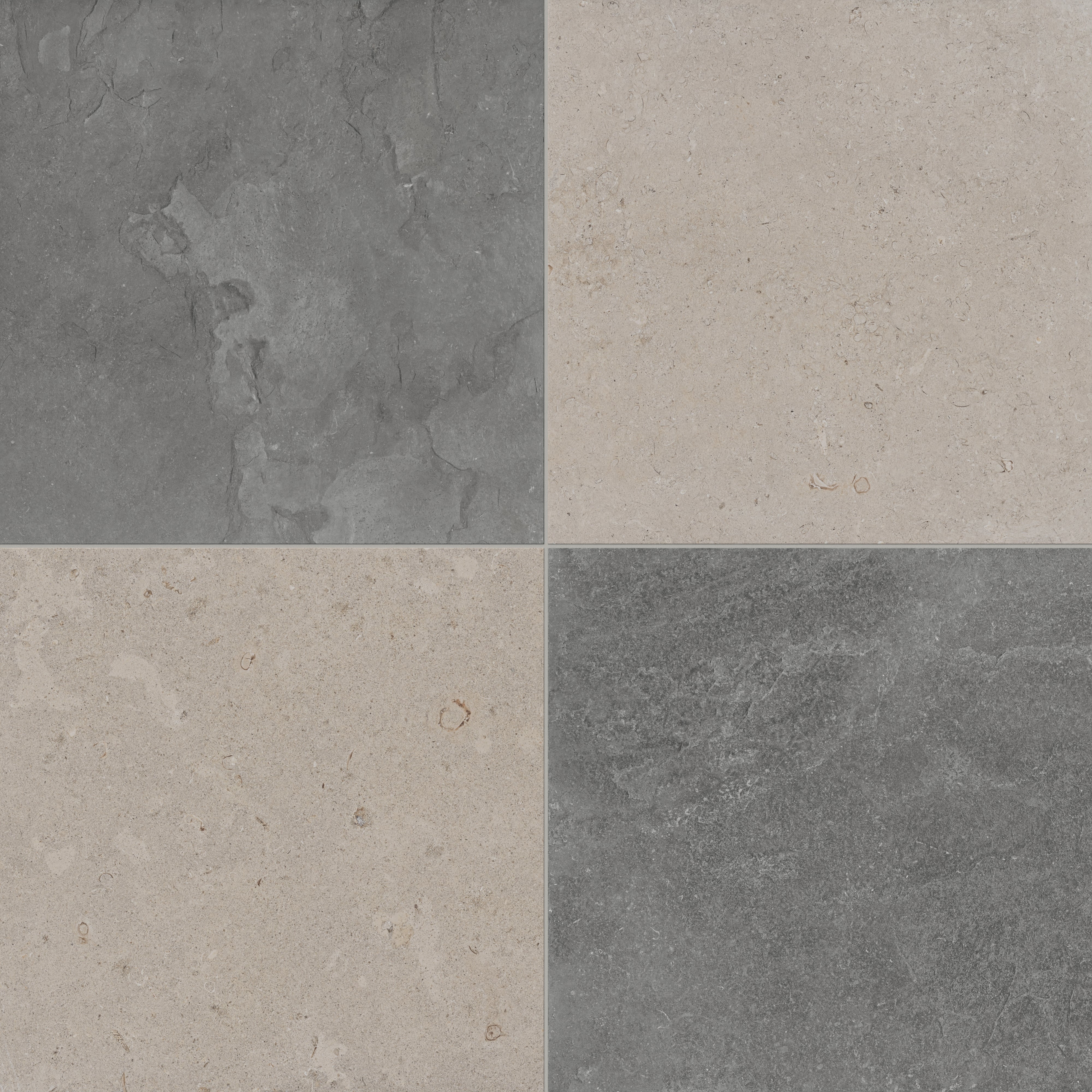 Wren 24x24 Checkerboard Grip 2cm Porcelain Paver Tile in Charcoal & Dune - Image 6