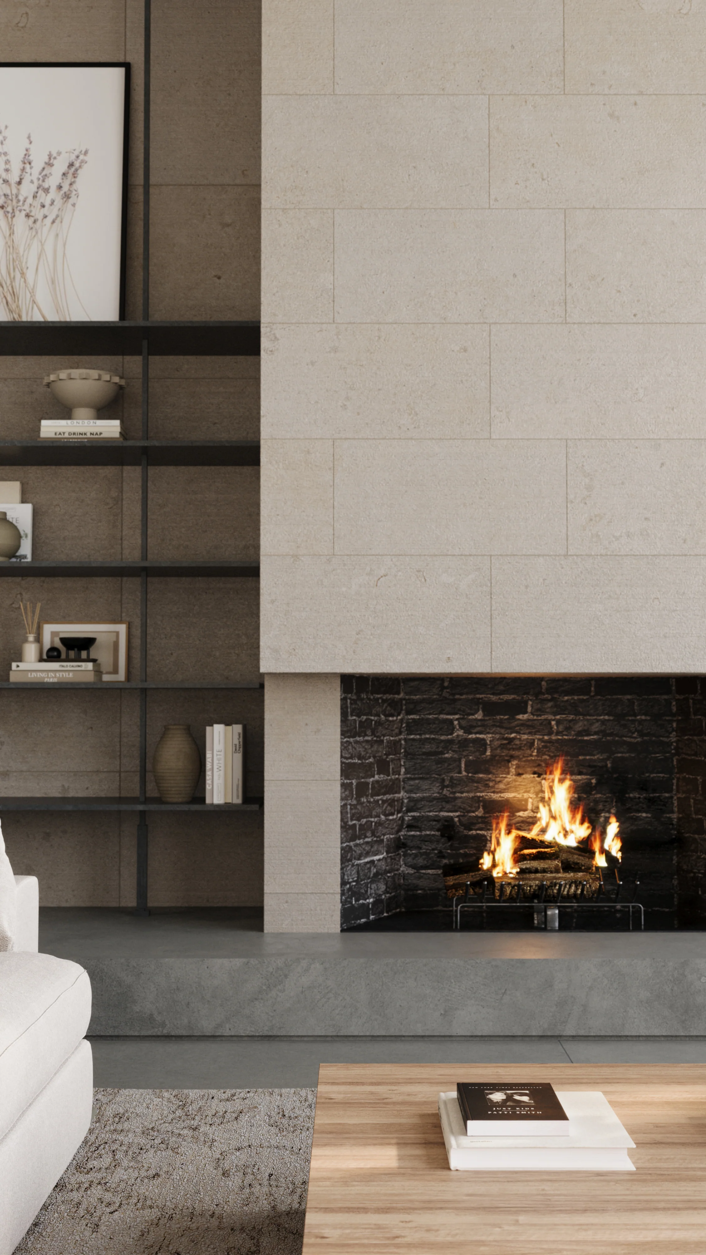 Wren 24x48 Chiseled Porcelain Tile in Dune - Image 13