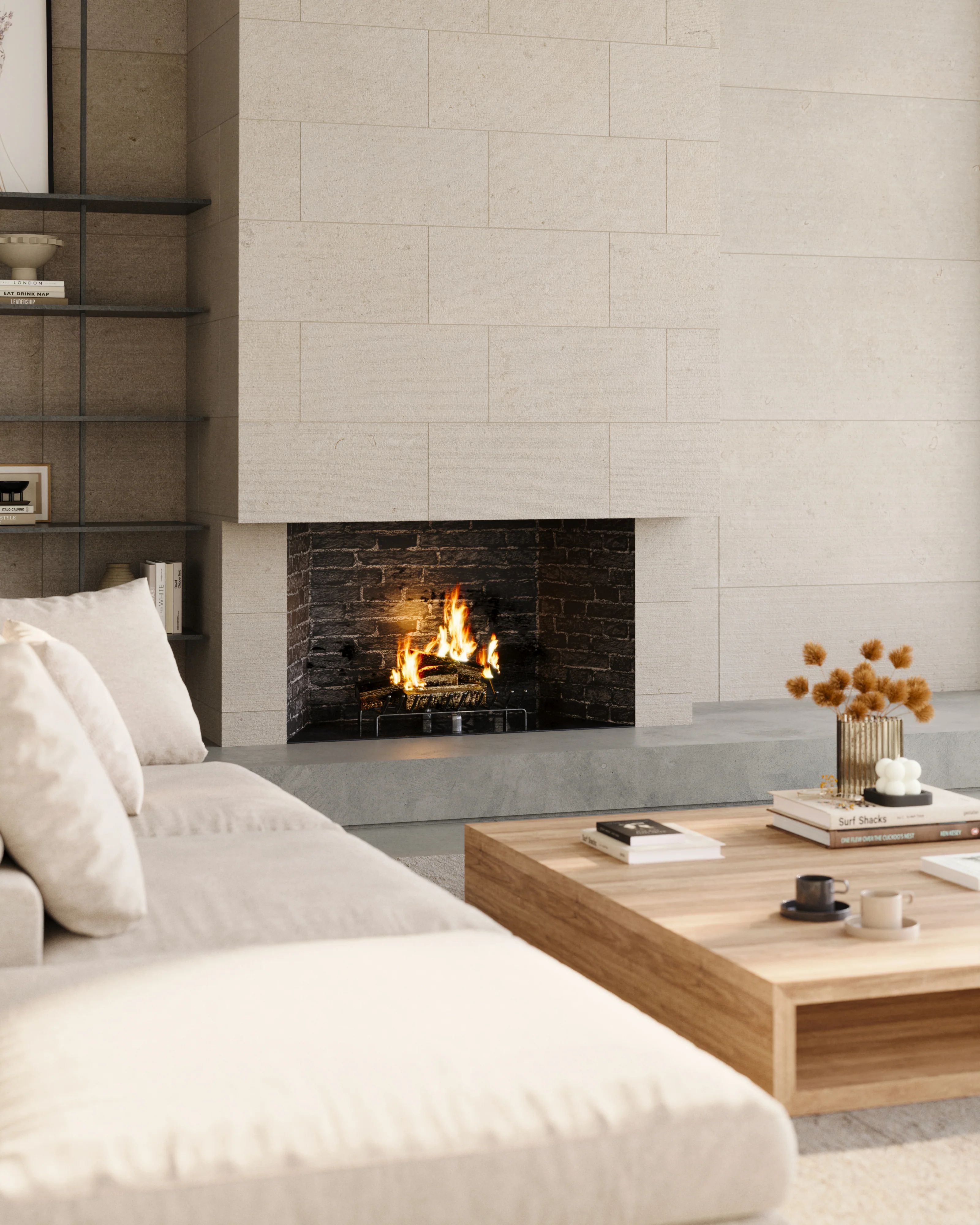 Wren 24x48 Chiseled Porcelain Tile in Dune - Image 14