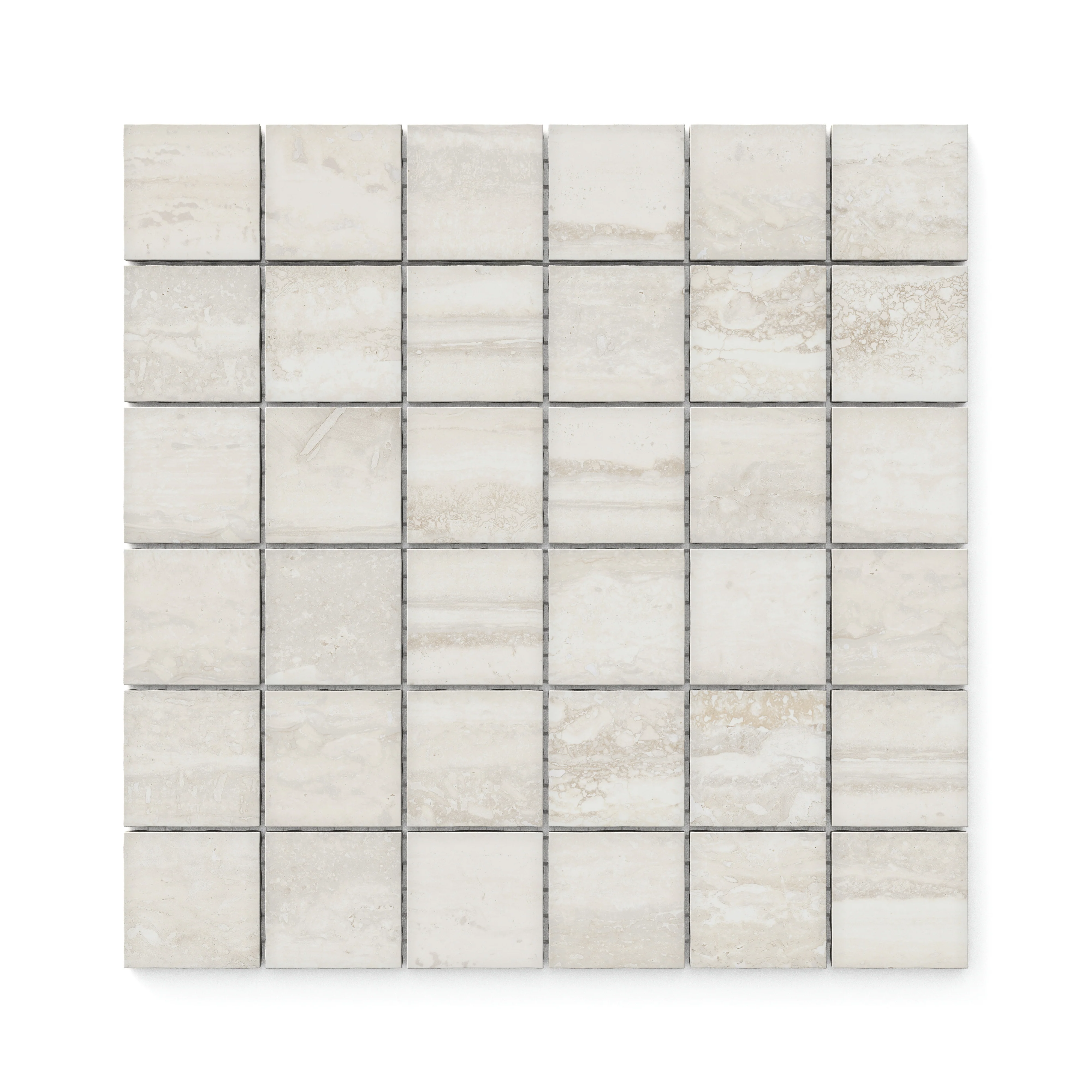 Wren 2x2 Matte Porcelain Mosaic Tile in Oat