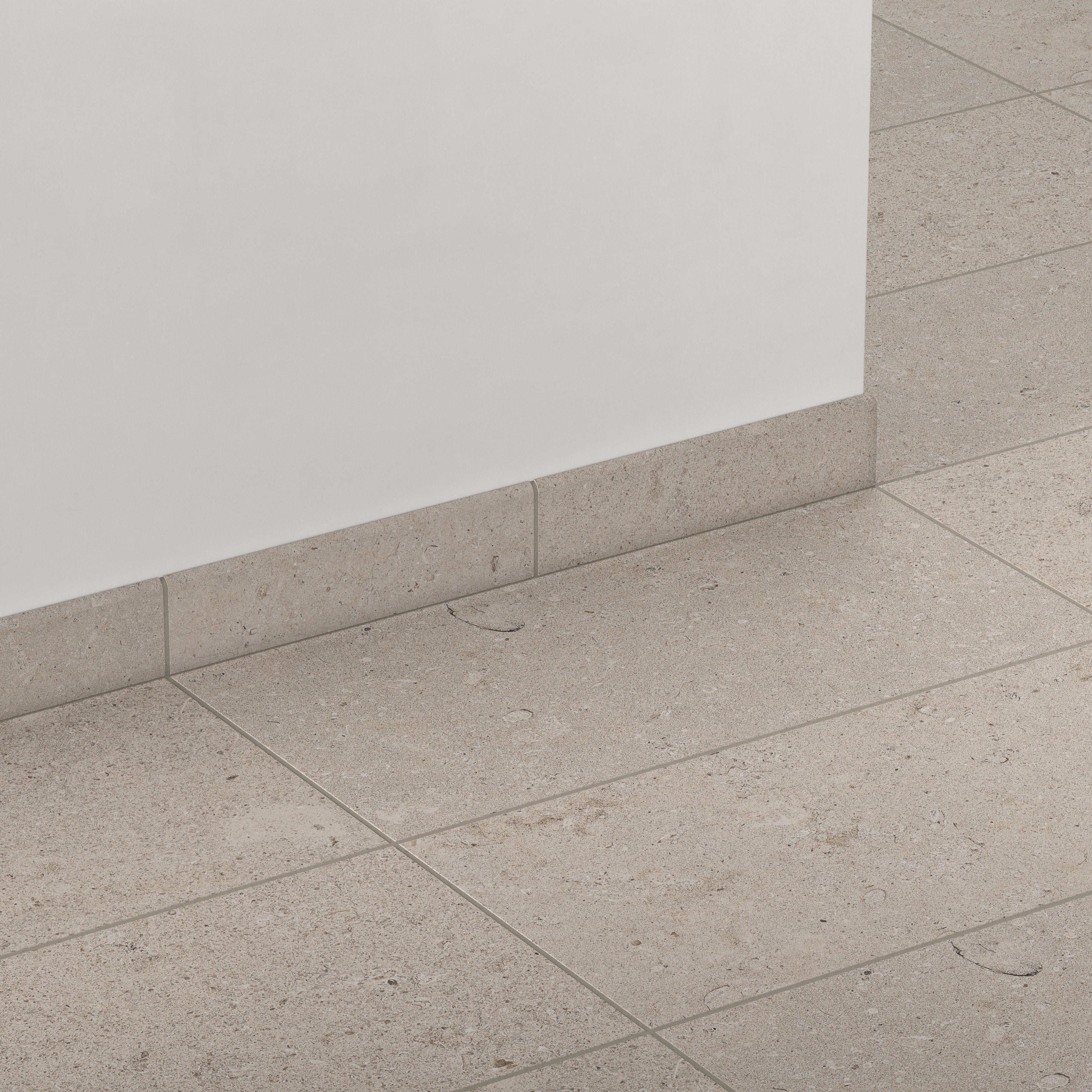 Wren 3x12 Matte Porcelain Bullnose Tile in Dune - Image 3