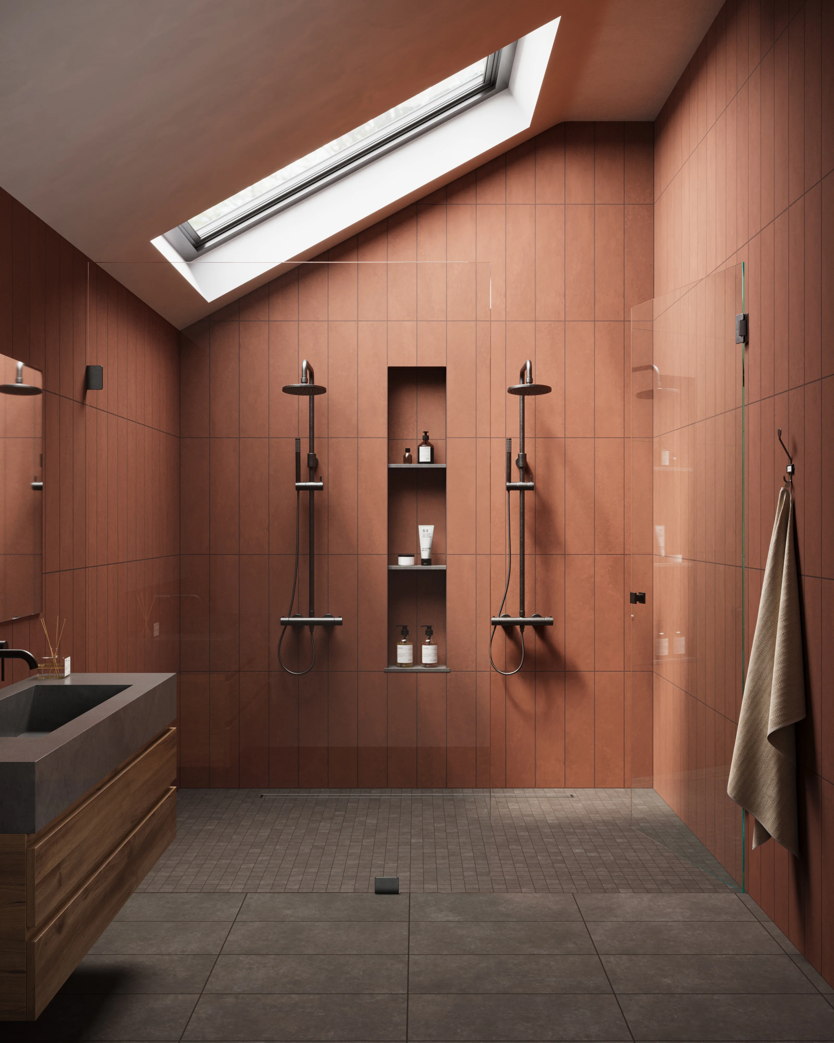 Wyatt 12x24 Matte Porcelain Tile in Espresso - Image 2