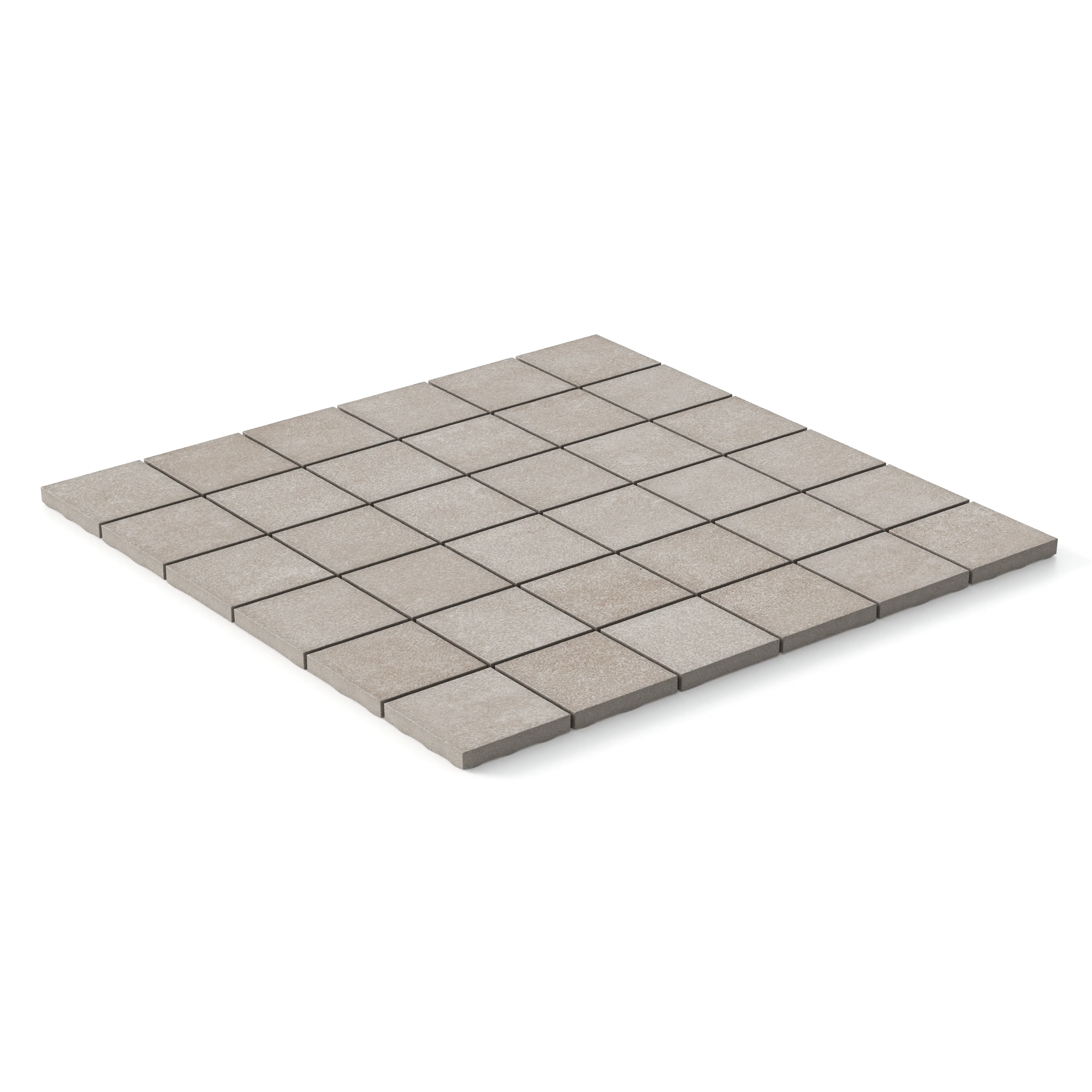 Wyatt 2x2 Matte Porcelain Mosaic Tile in Ash - Image 3