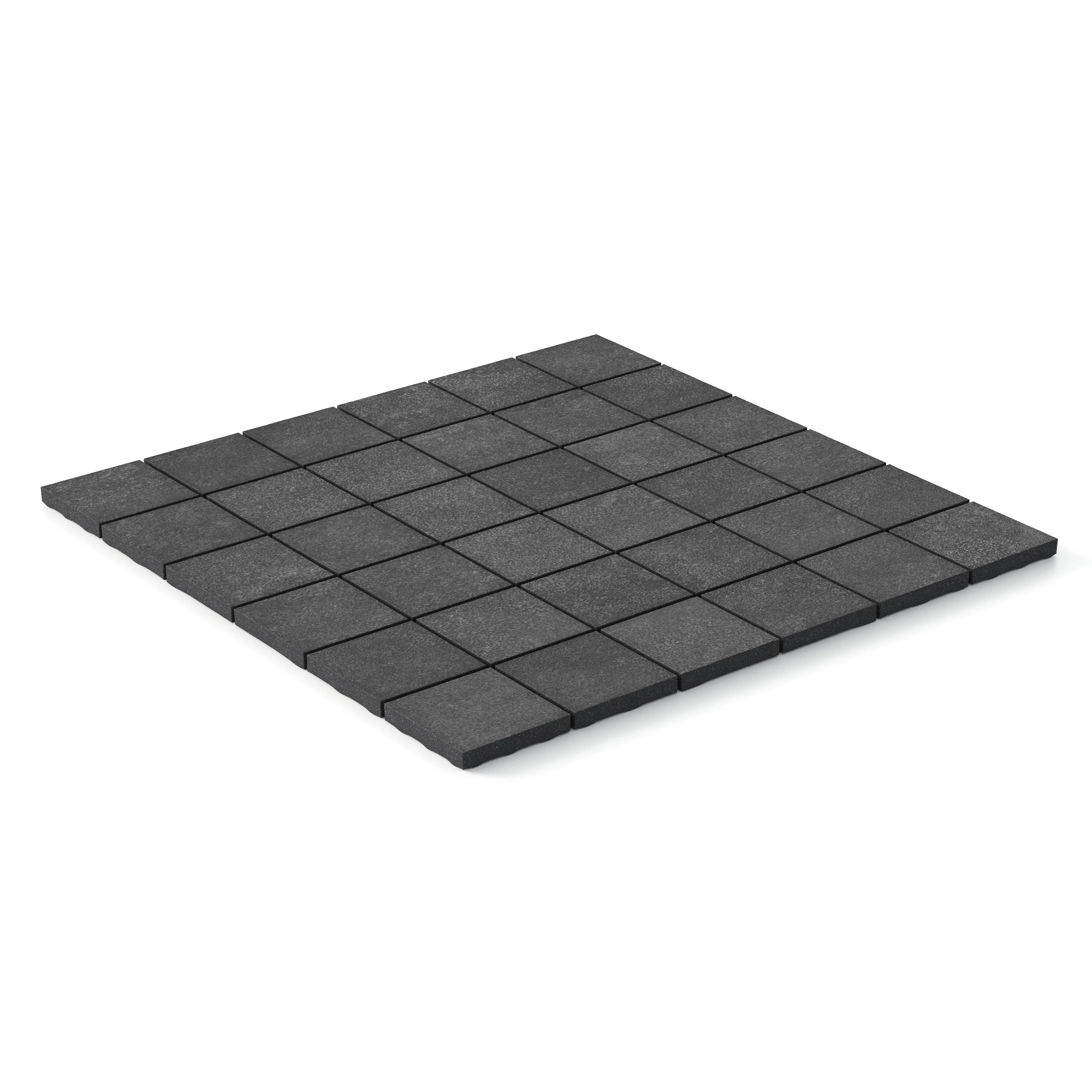 Wyatt 2x2 Matte Porcelain Mosaic Tile in Iron - Image 2