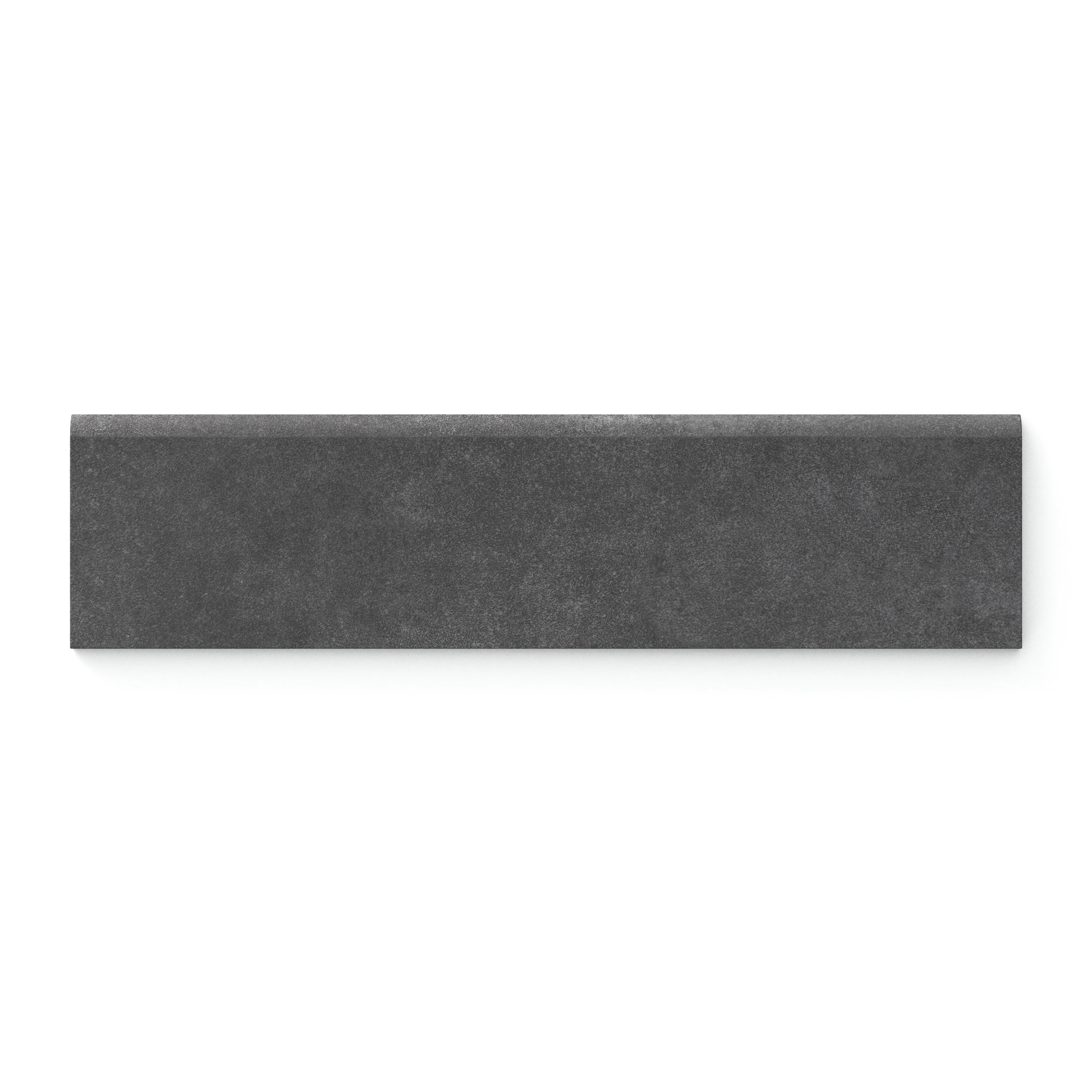 Wyatt 3x12 Matte Porcelain Bullnose Tile in Iron
