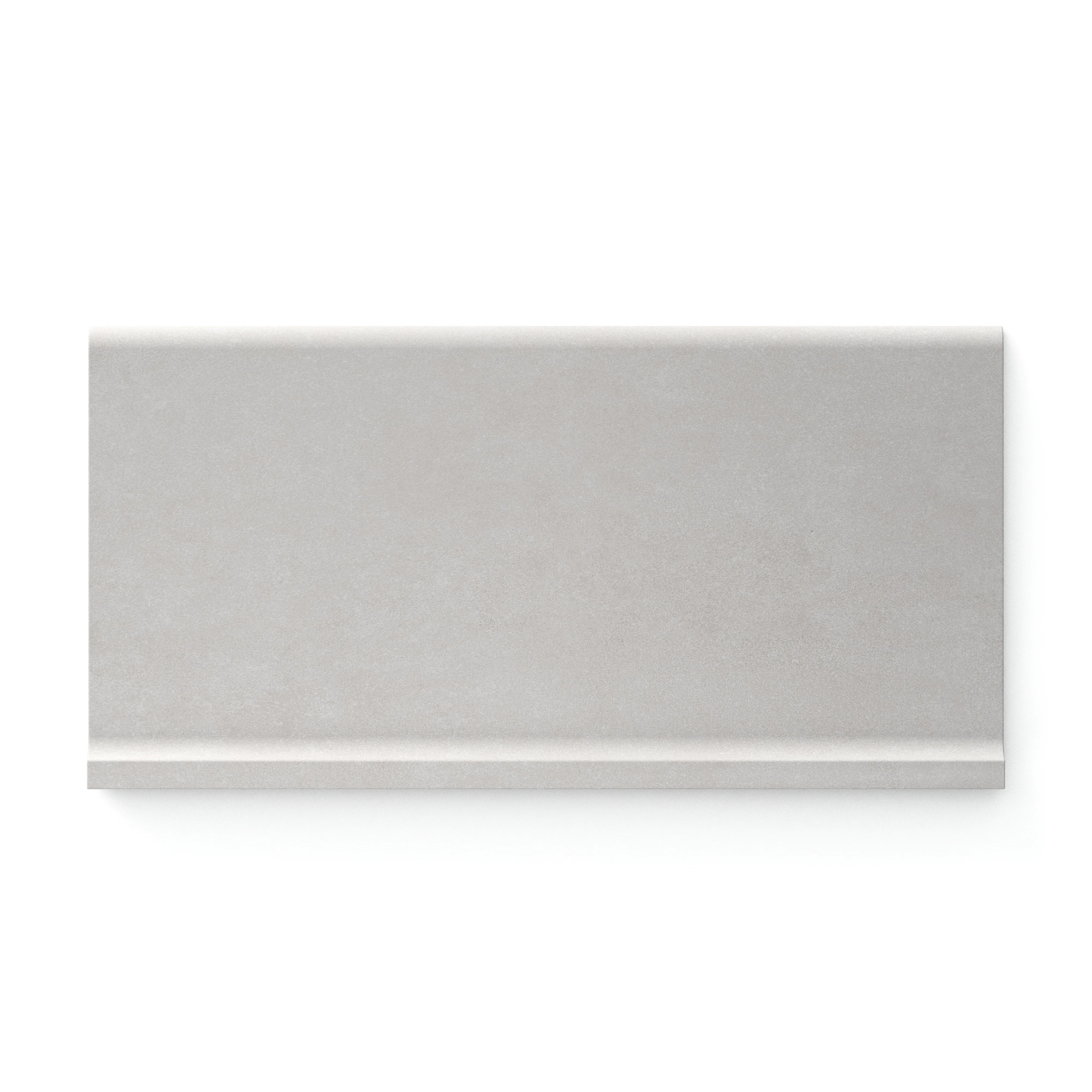 Wyatt 6x12 Matte Porcelain Cove Base Tile in Silver Grey