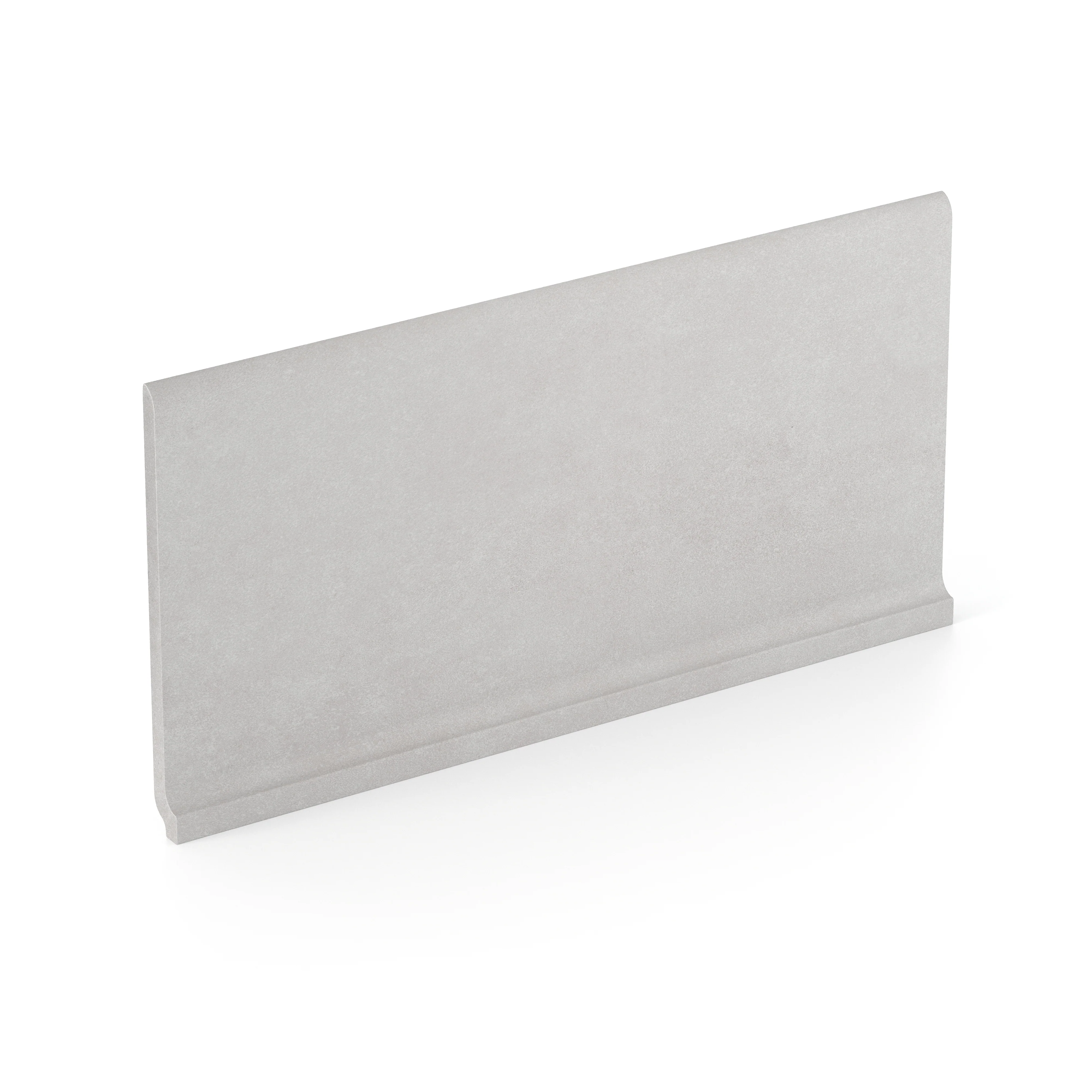 Wyatt 6x12 Matte Porcelain Cove Base Tile in Silver Grey - Image 2