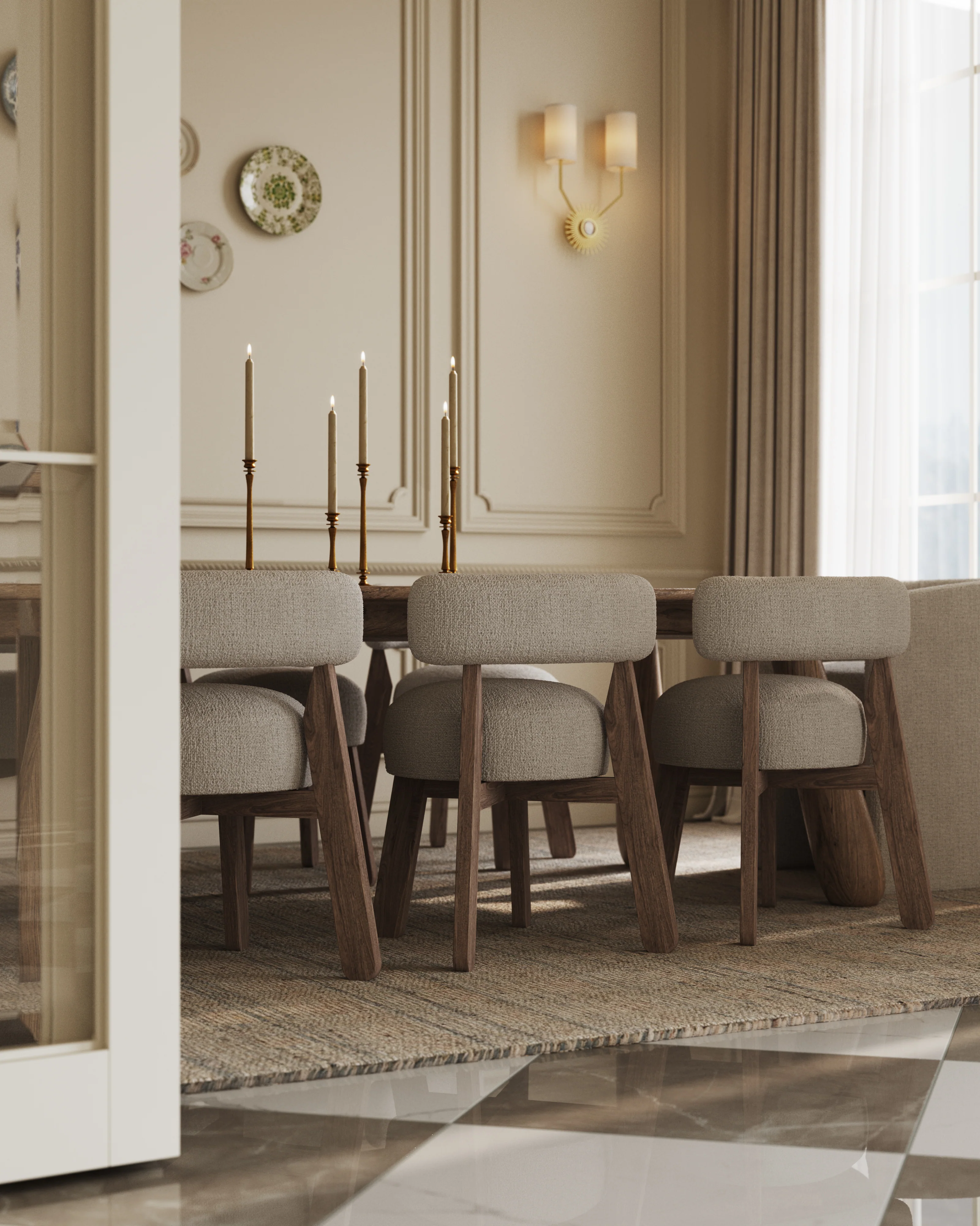 Yanna Dining Chair in Matte/Bone - Image 10