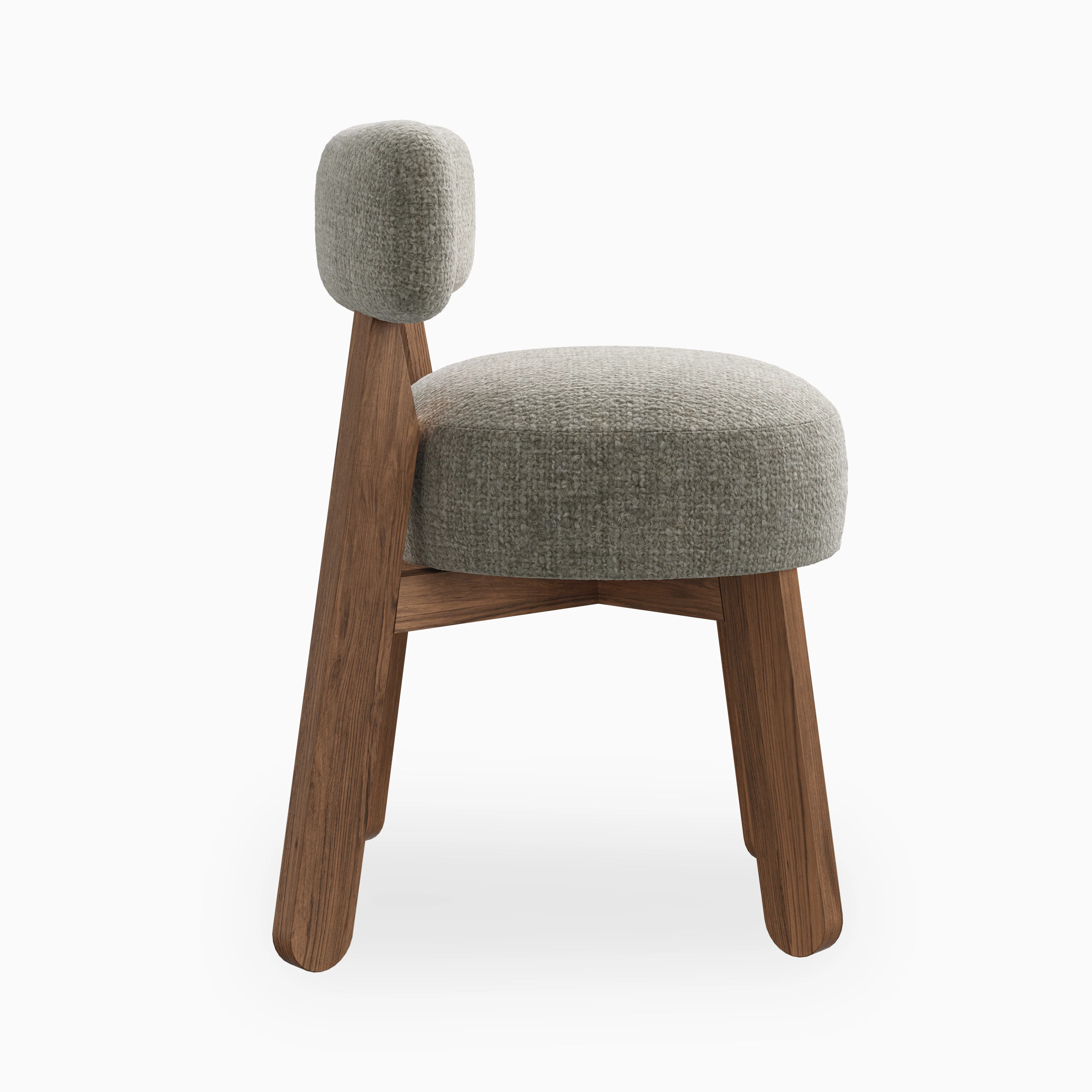Yanna Dining Chair in Matte/Bone - Image 4