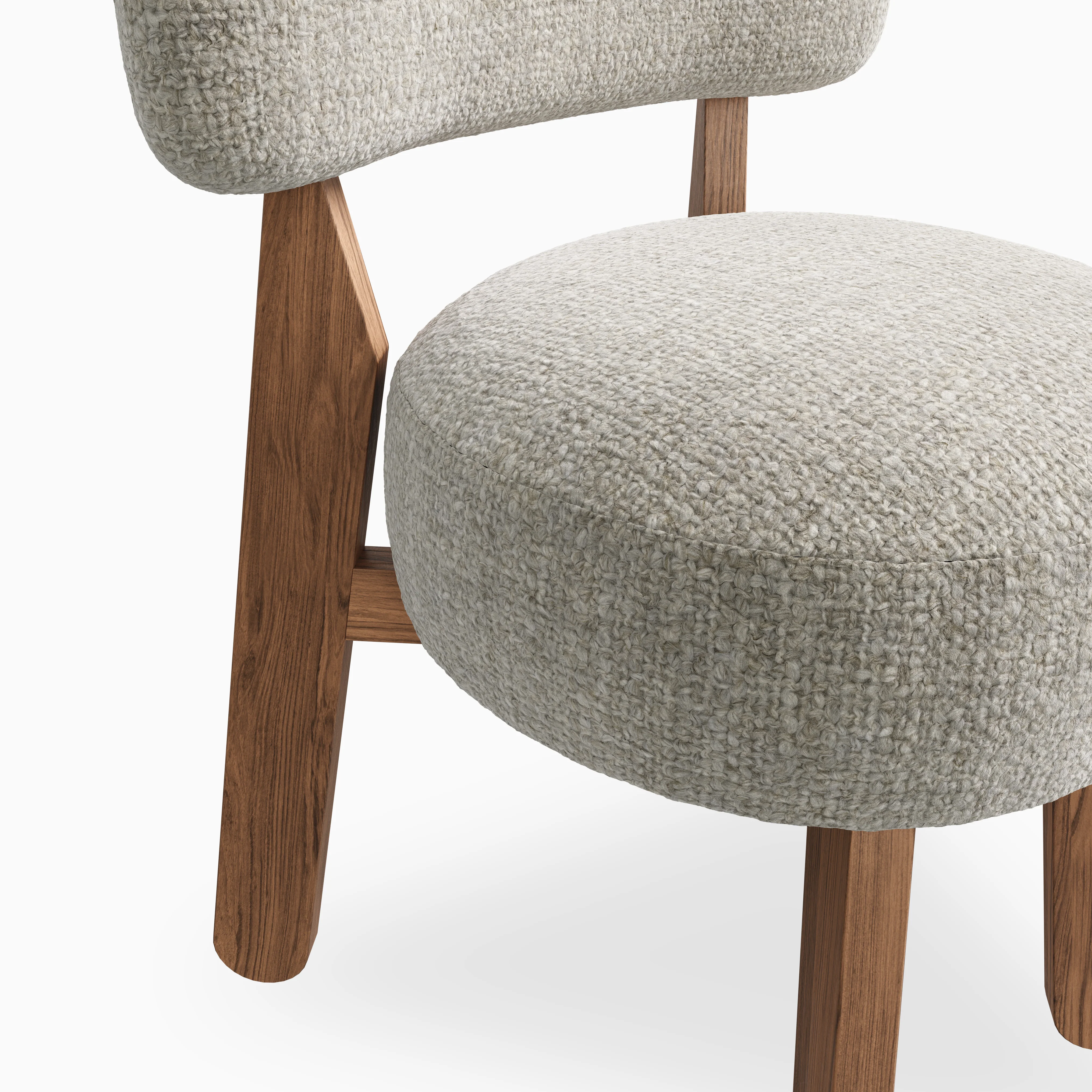Yanna Dining Chair in Matte/Bone - Image 6