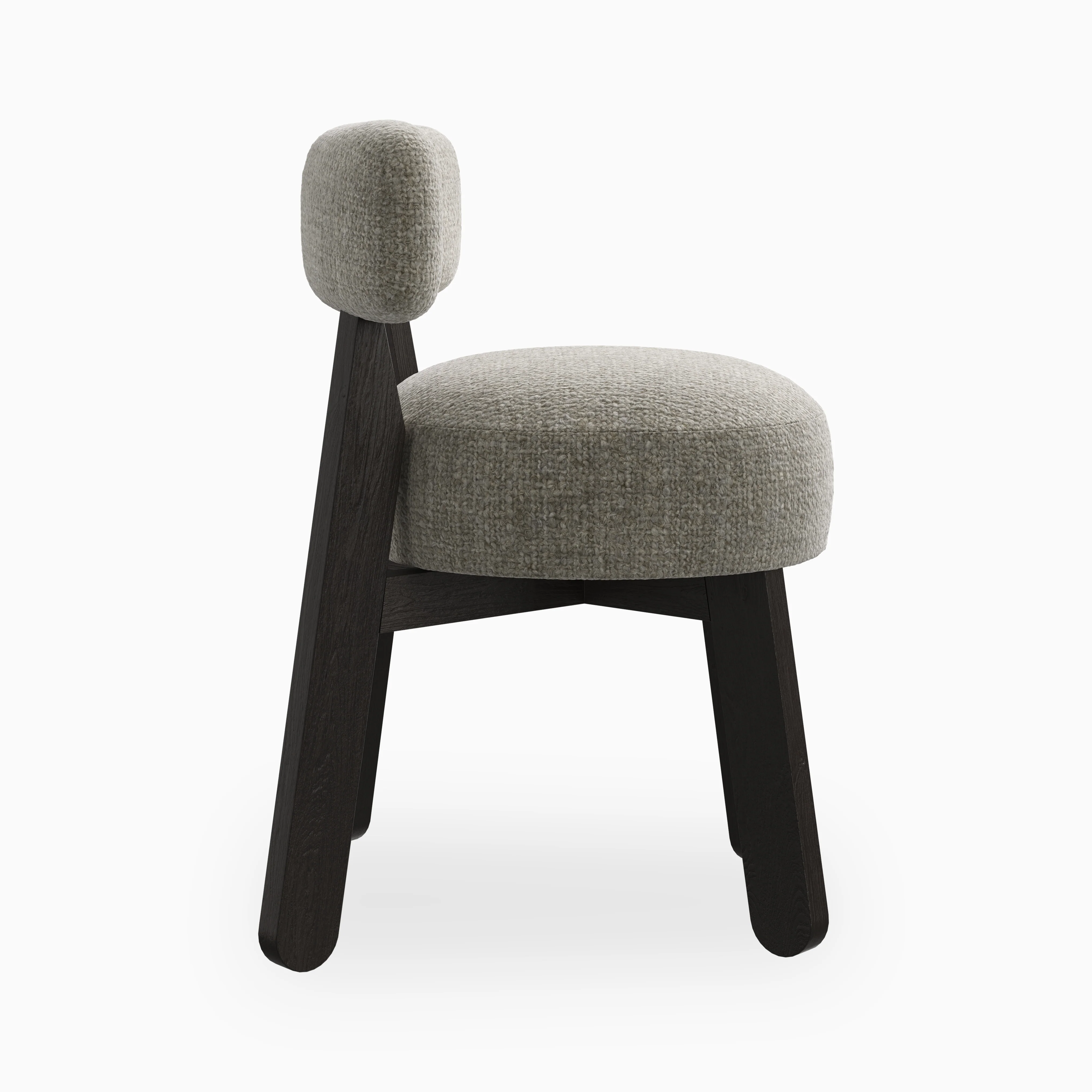 Yanna Dining Chair in Mocha/Bone - Image 4