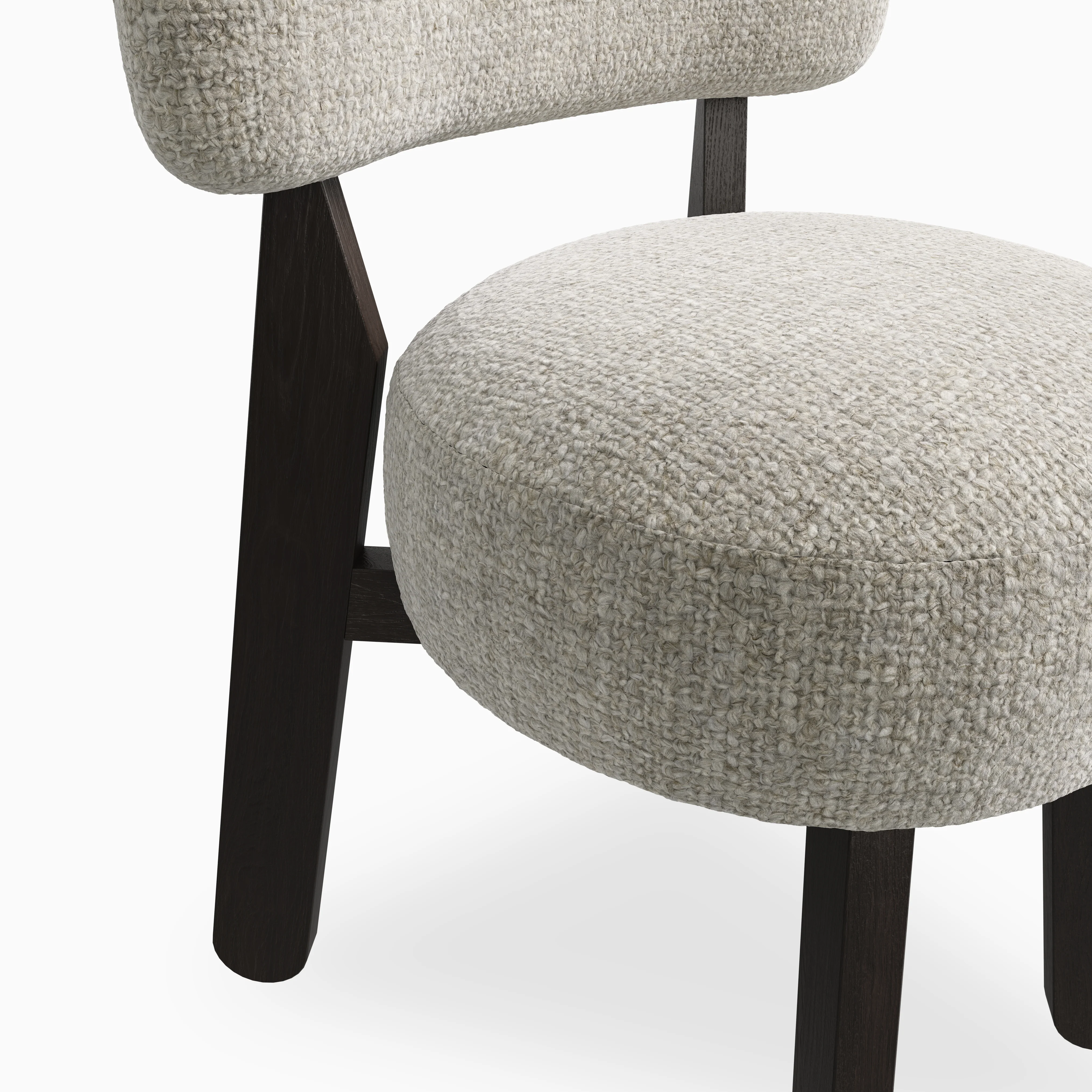 Yanna Dining Chair in Mocha/Bone - Image 6