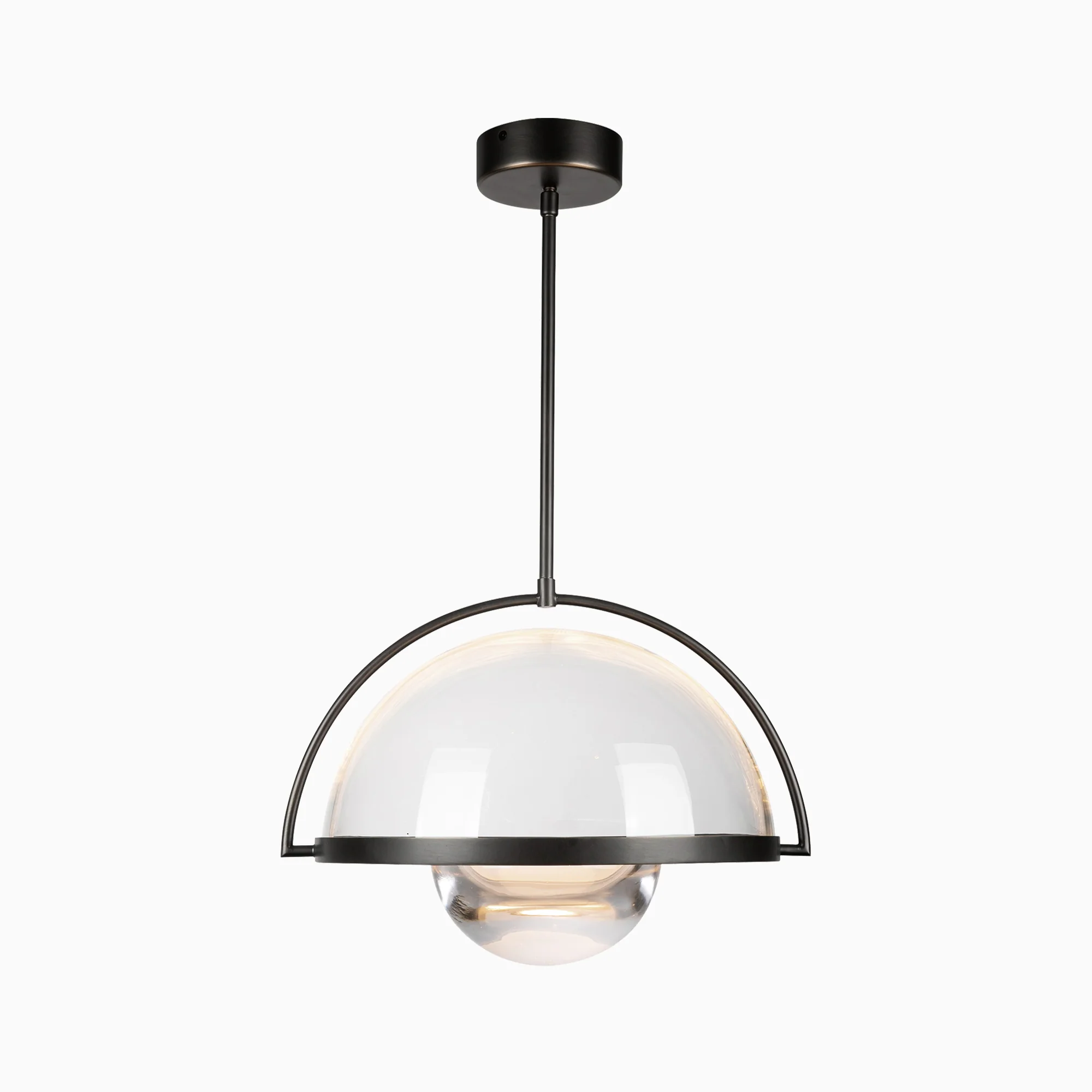 Zackary 14" LED Pendant in Urban Bronze, Universal Voltage - Image 2