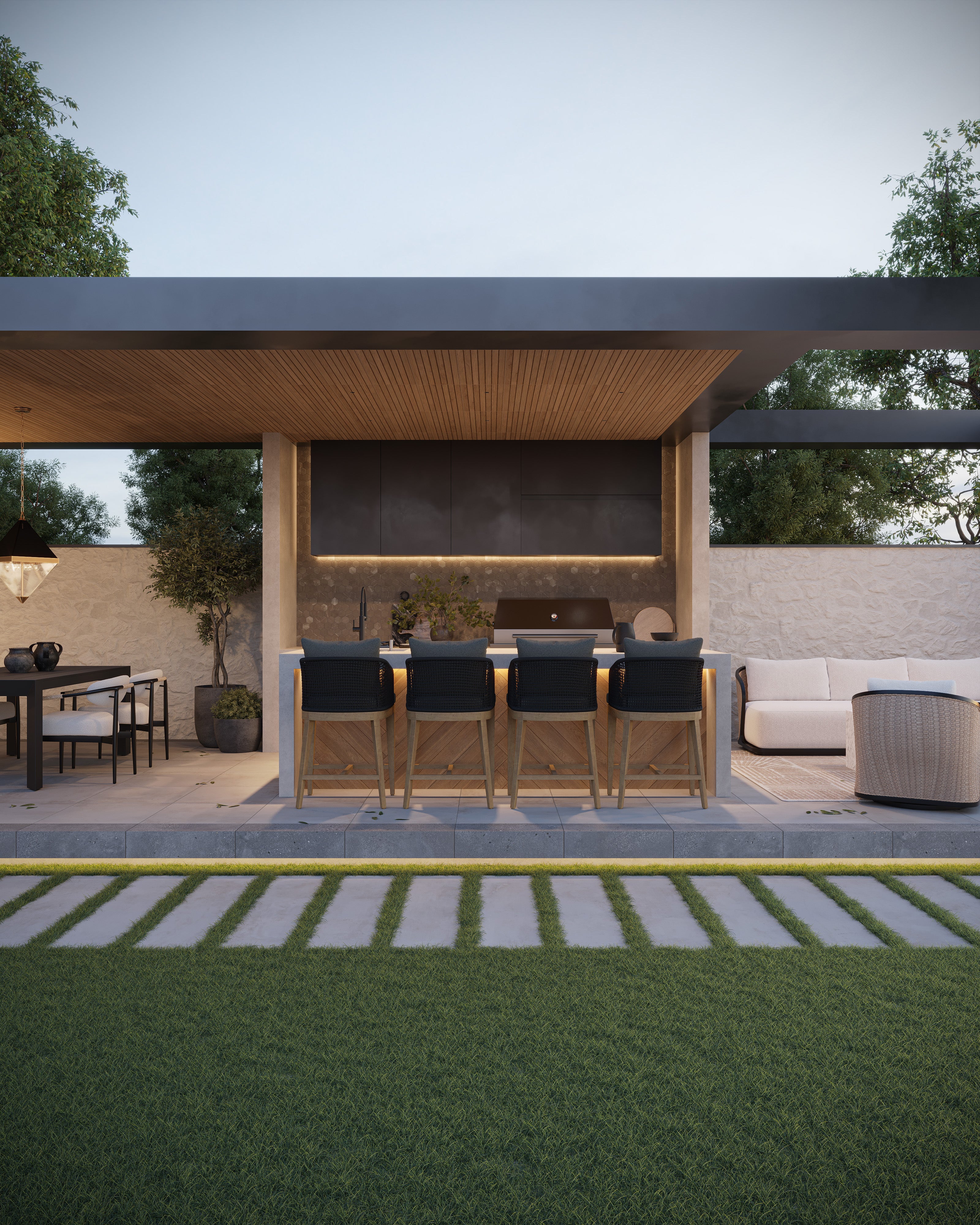 Zayne 12x36 Matte Ceramic Tile in Slat - Image 15